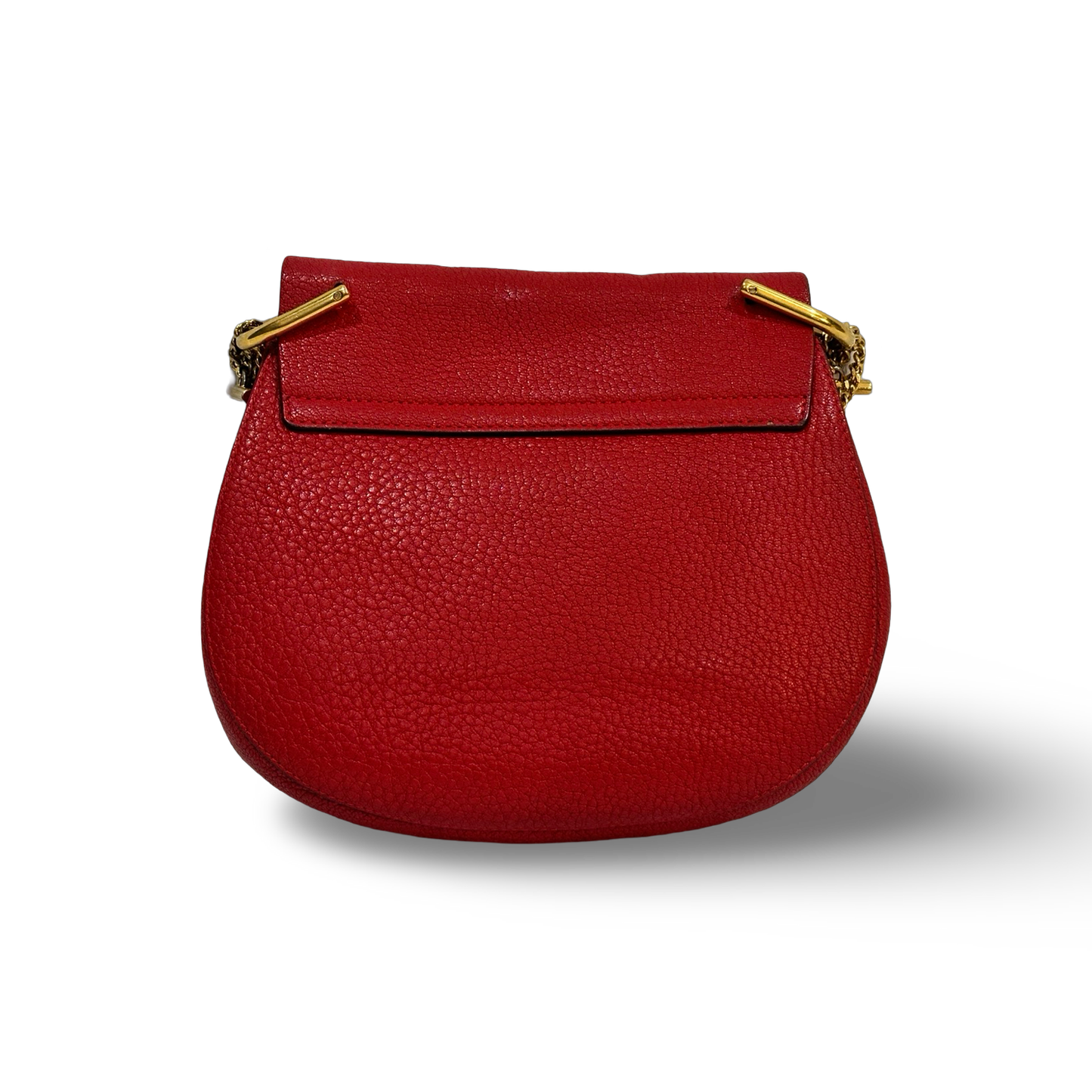 Chloé Medium Drew Bag Gold Red
