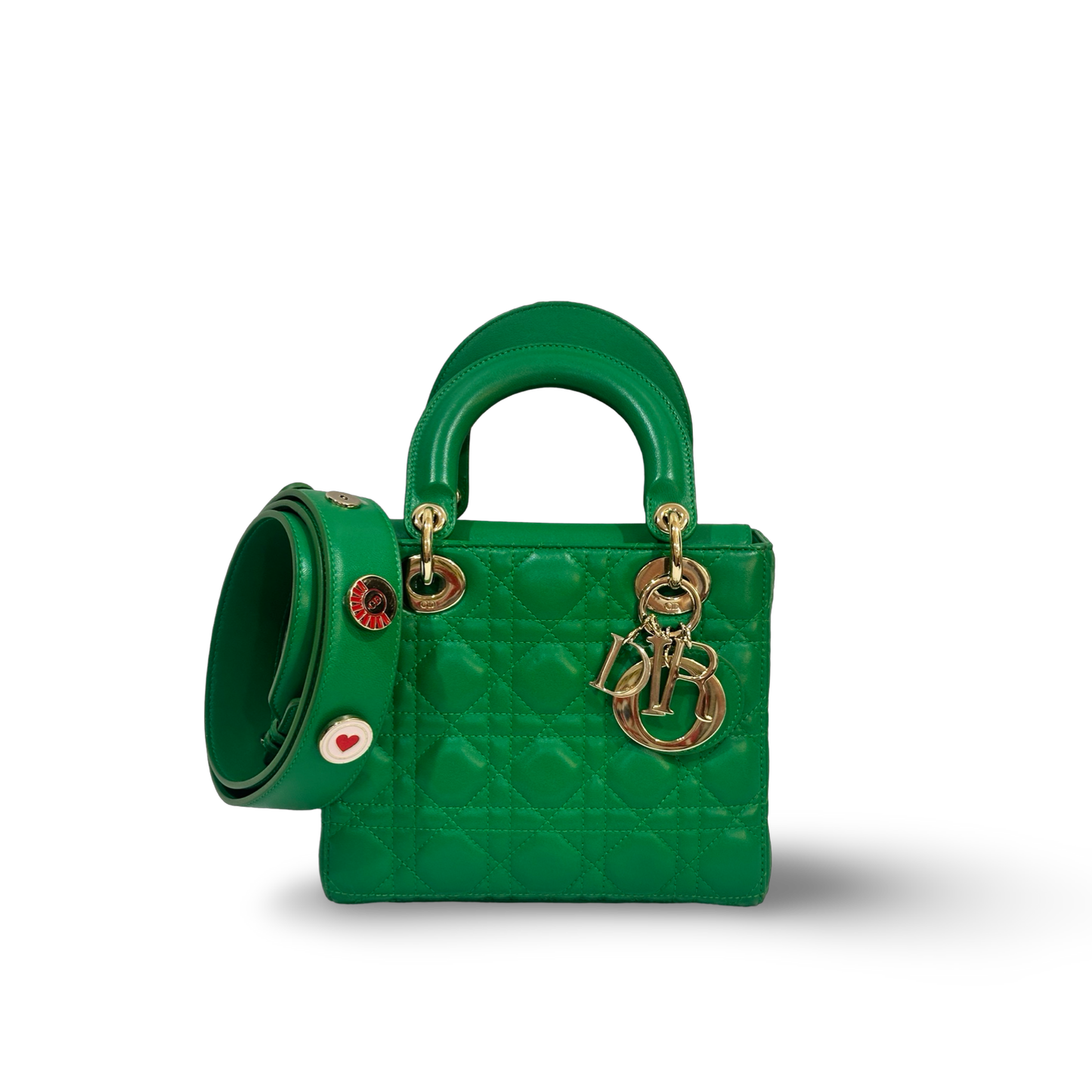 Dior Classic Lambskin Small My ABCDior Lady Dior Bag Green