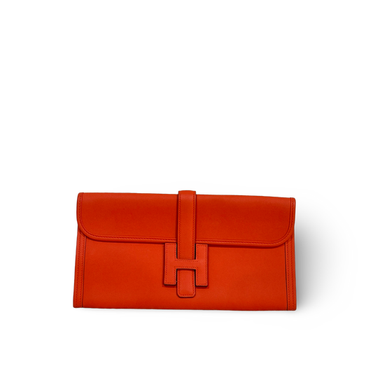 Hermes Swift Jige Elan 29 Clutch Rouge Tomate