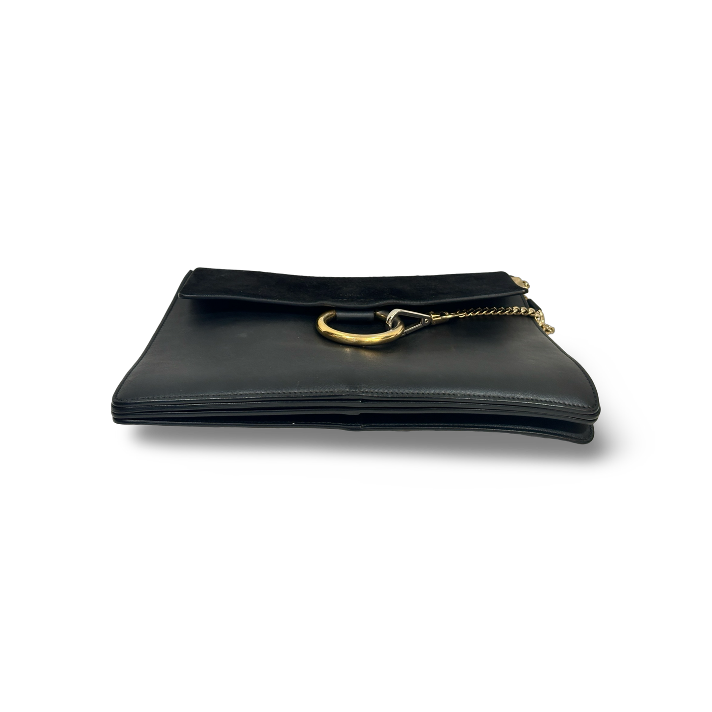 Chloé Suede Medium Faye - GHW / Black