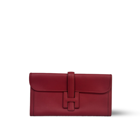 Hermes Swift Jige PM Clutch Red