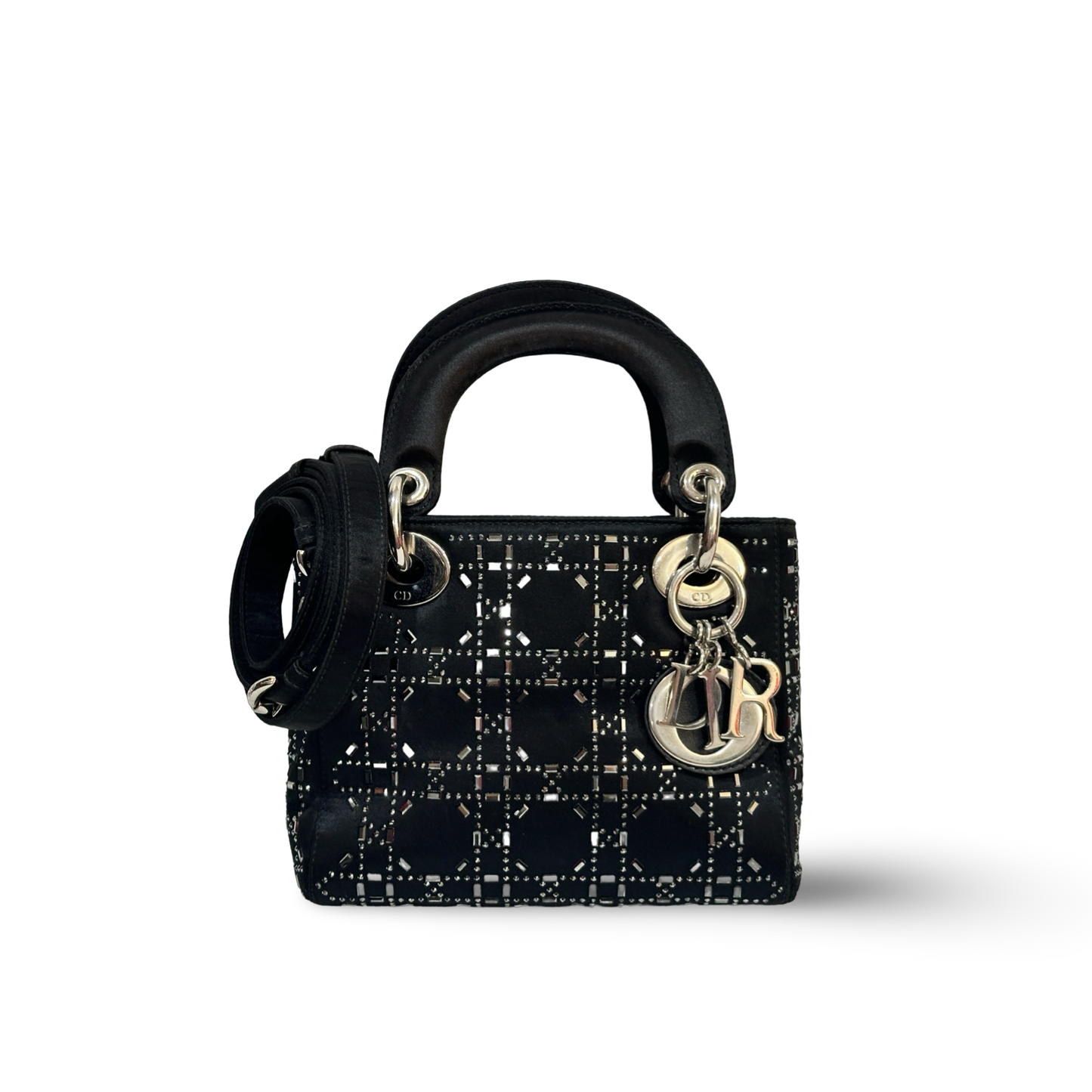 Dior Classic Mini Crystal Mini Bag Black