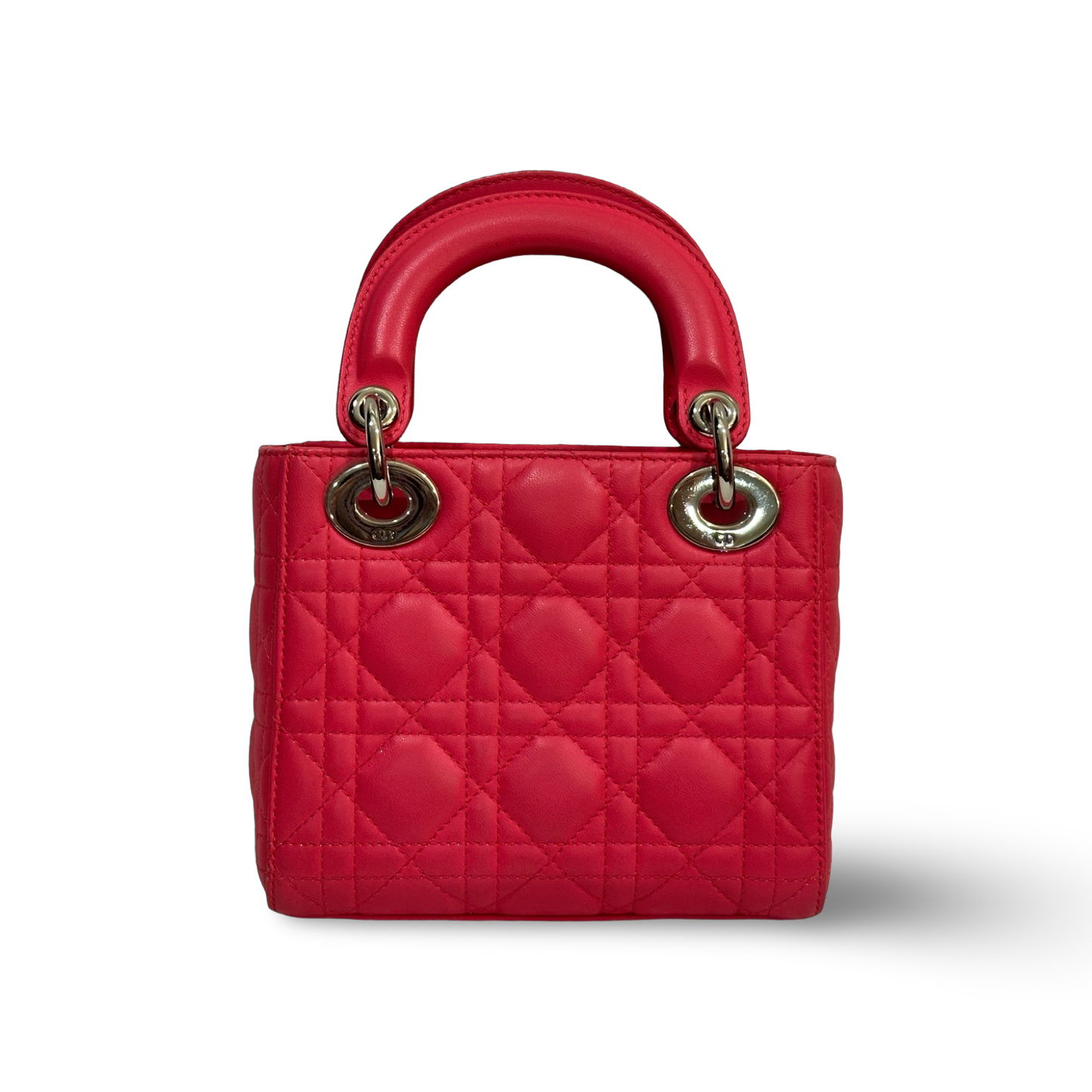 Dior Classic Lambskin Mini Lady Bag Pink
