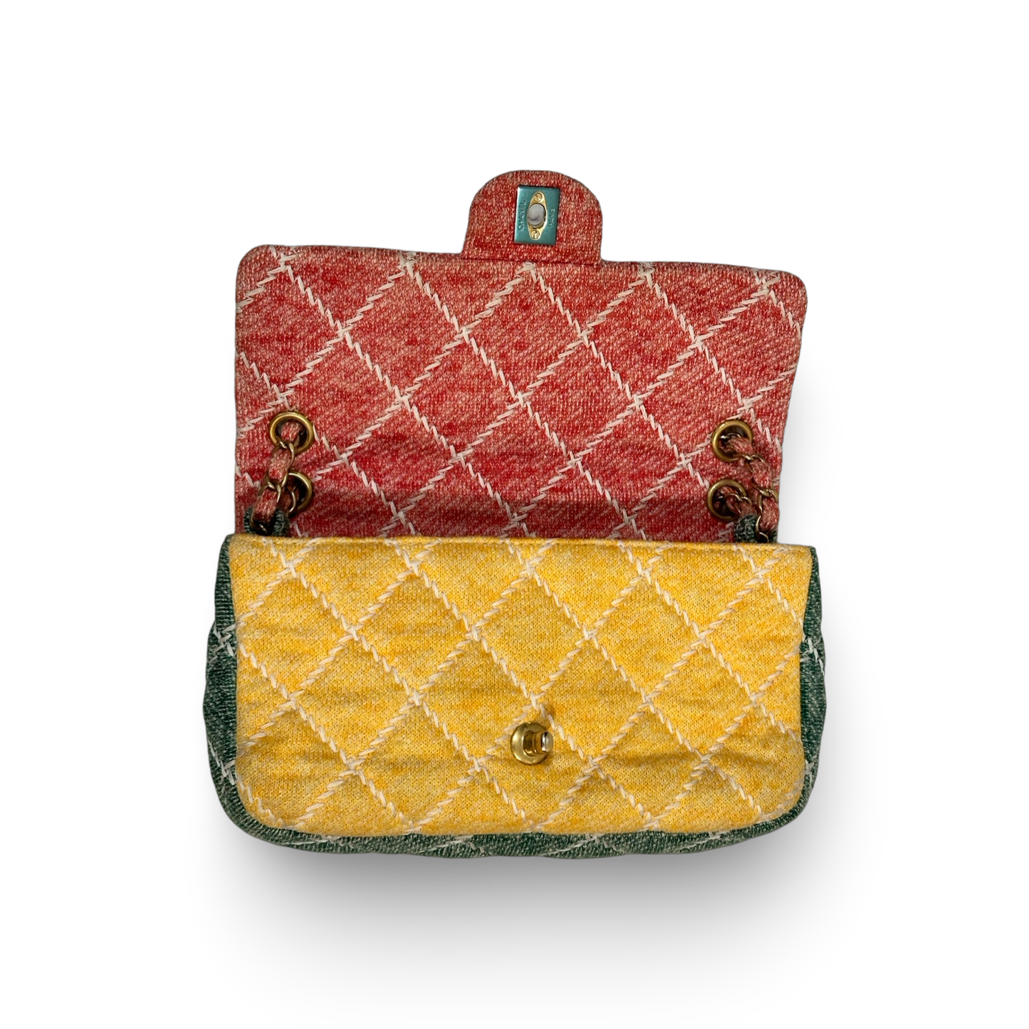 Chanel Classic Tweed Muticolor Medium CF Rainbow