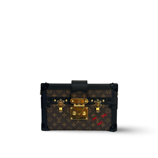 Louis Vuitton Monogram Petite Malle Beige Box