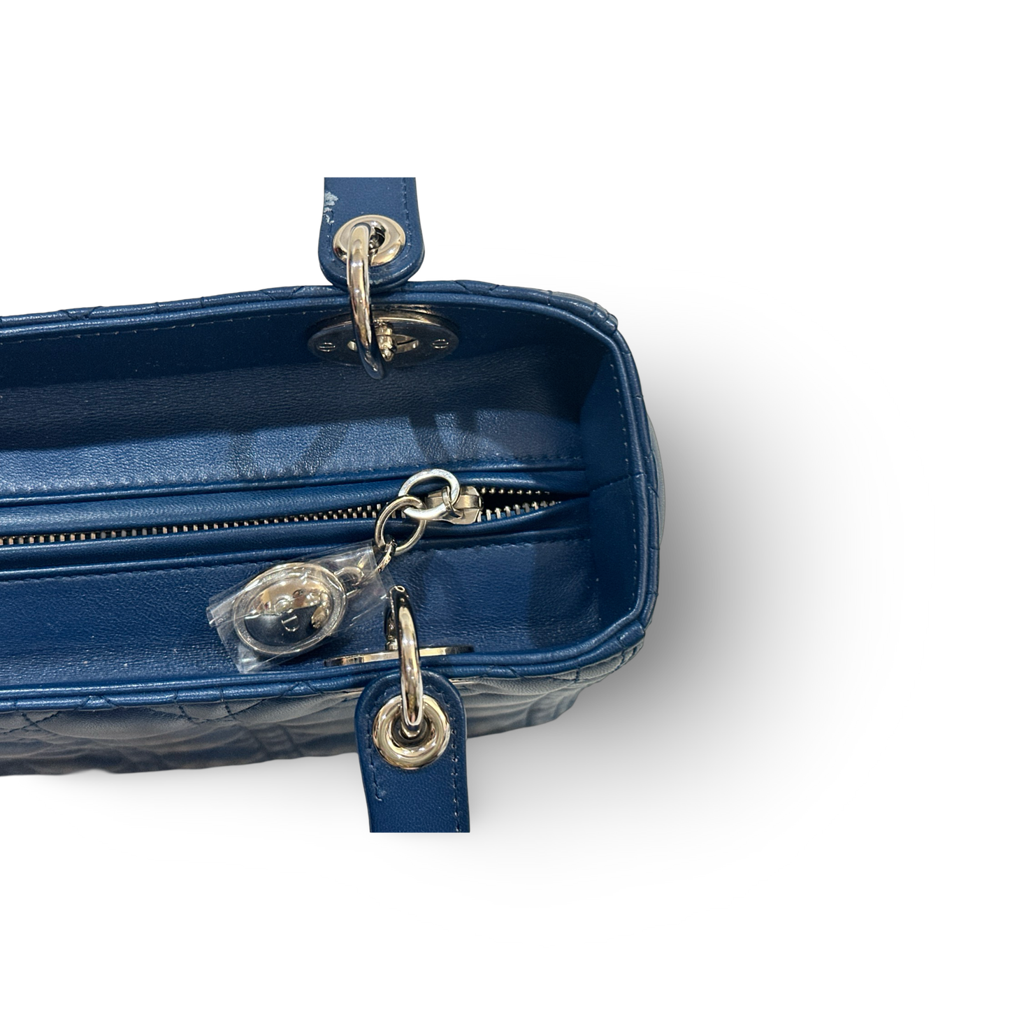 Dior Classic Lambskin Medium Lady Bag Blue