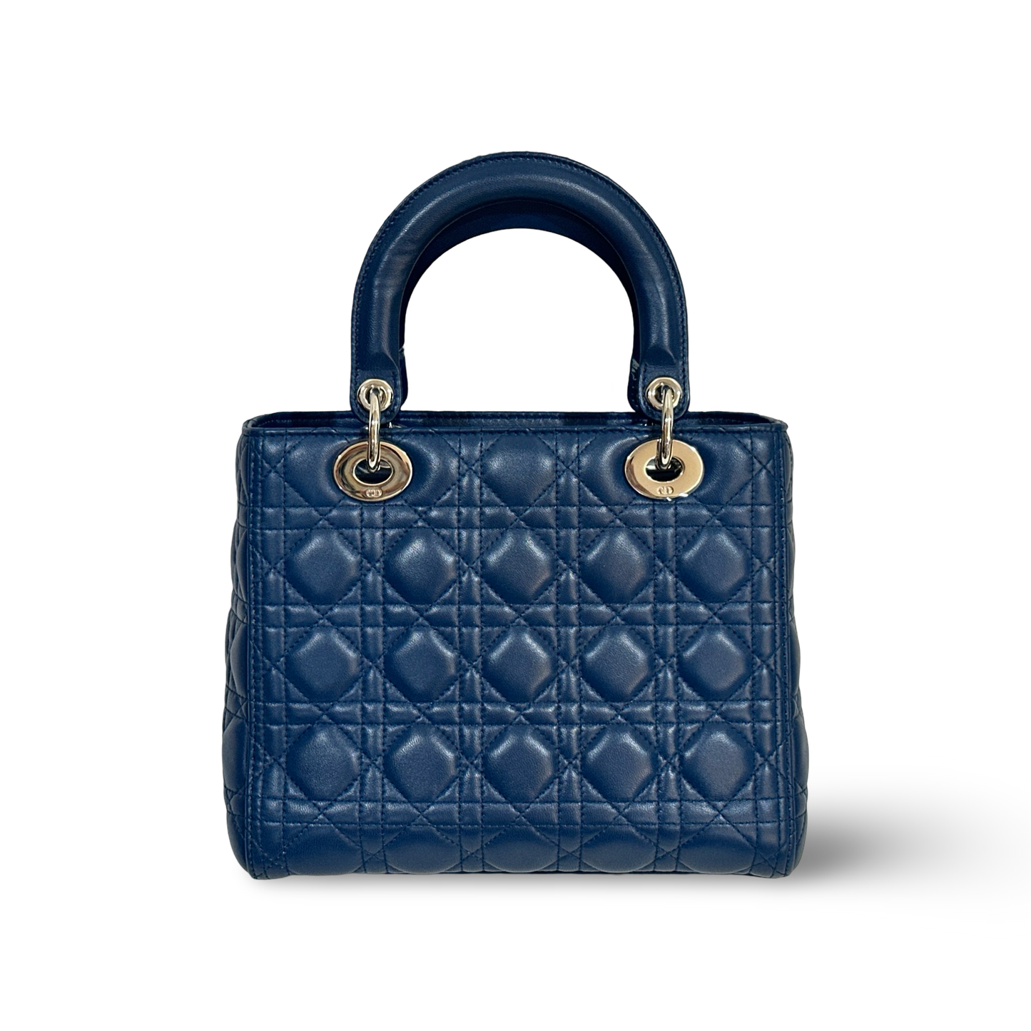 Dior Classic Lambskin Medium Lady Bag Blue