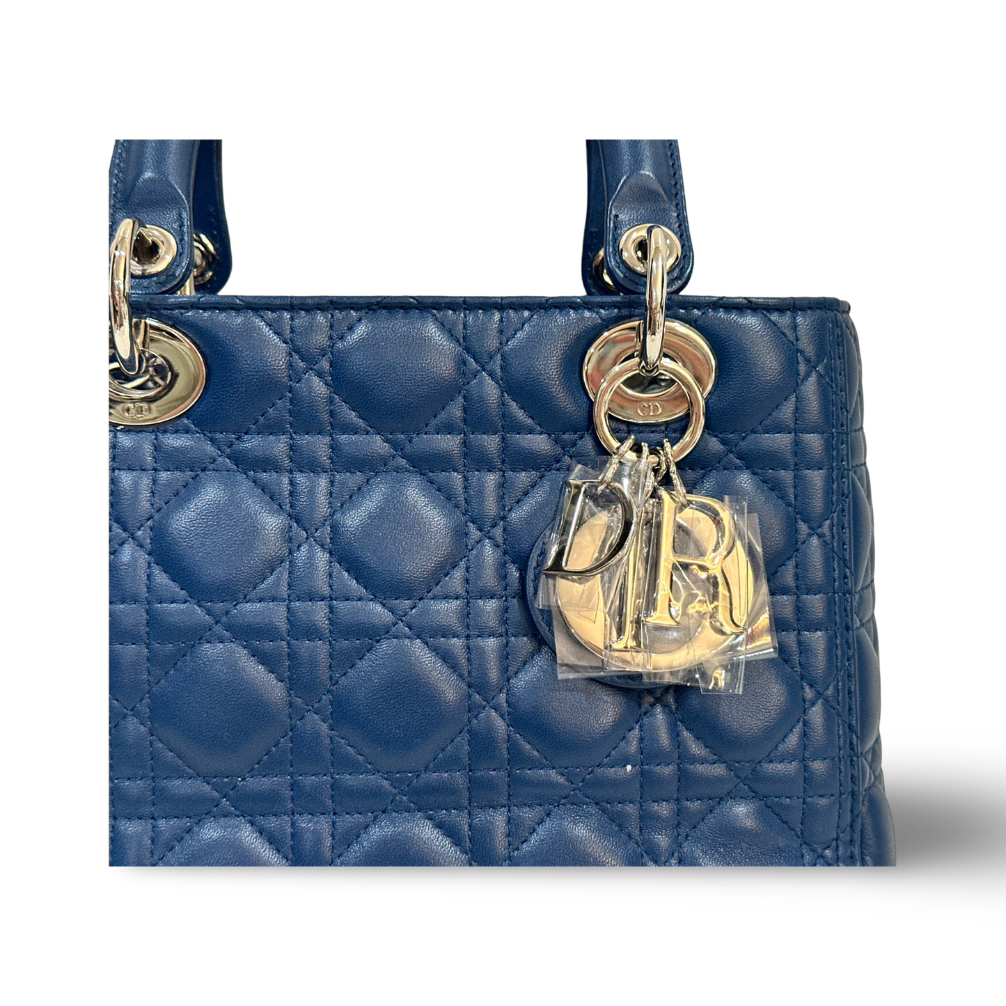 Dior Classic Lambskin Medium Lady Bag Blue
