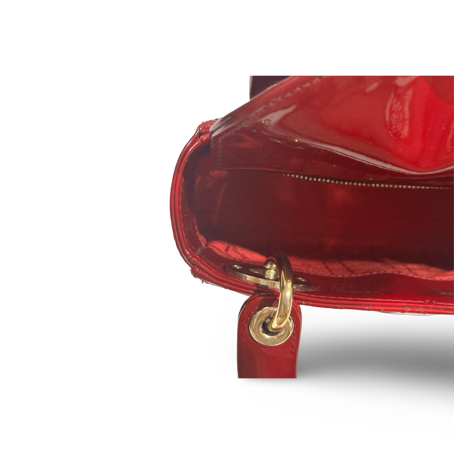 Dior Classic Patent Mini Lady Dior Bag