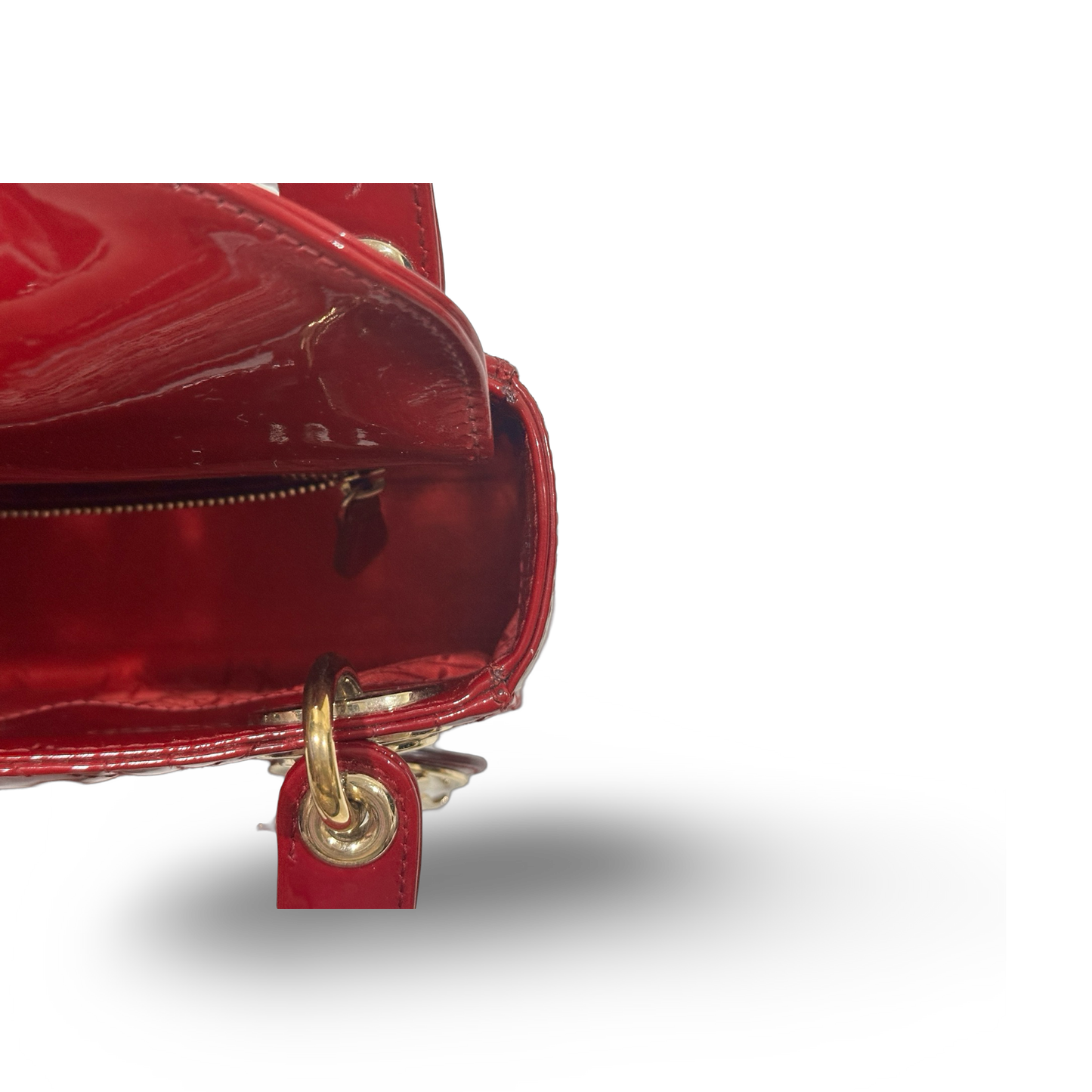 Dior Classic Patent Mini Lady Dior Bag