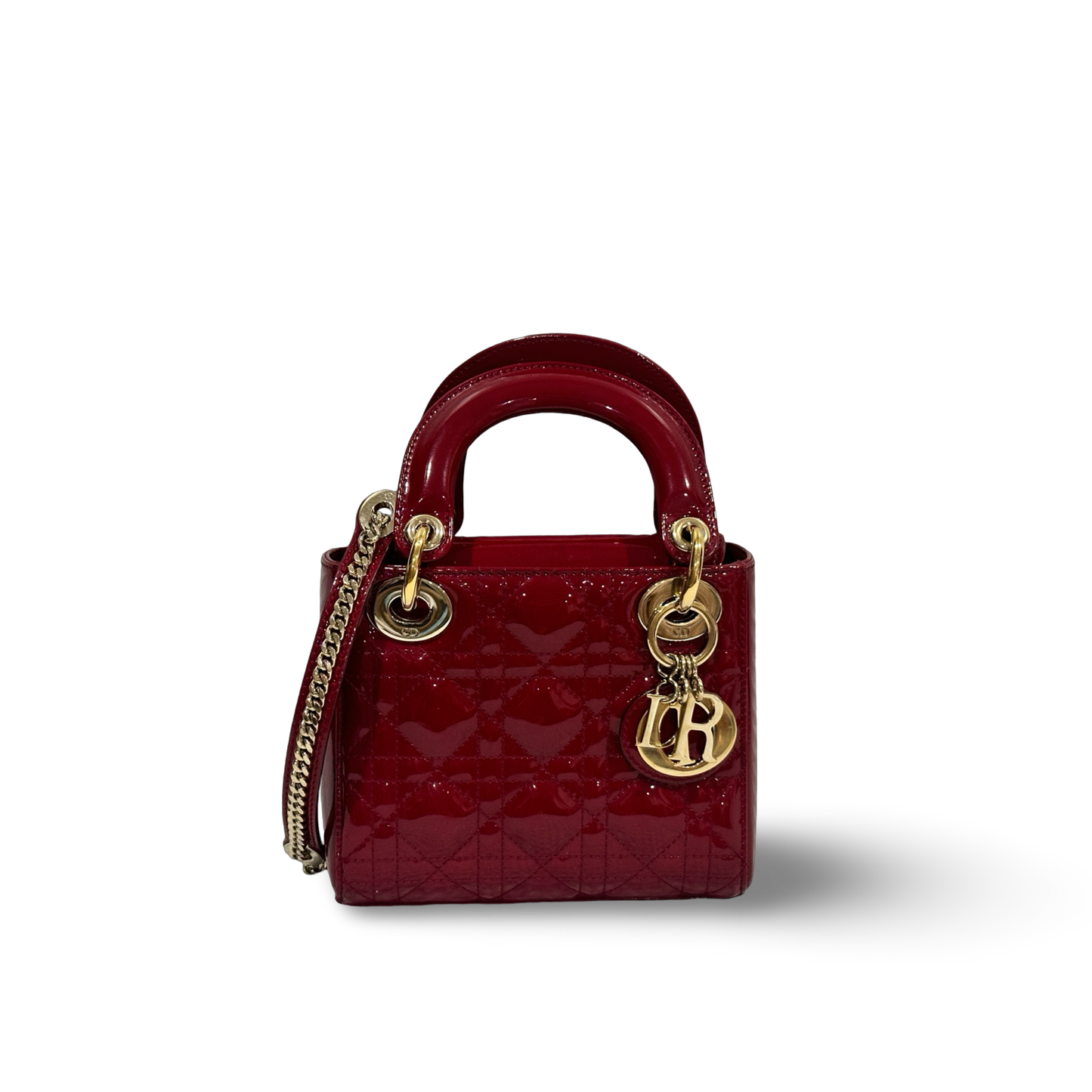 Dior Classic Patent Mini Lady Dior Bag