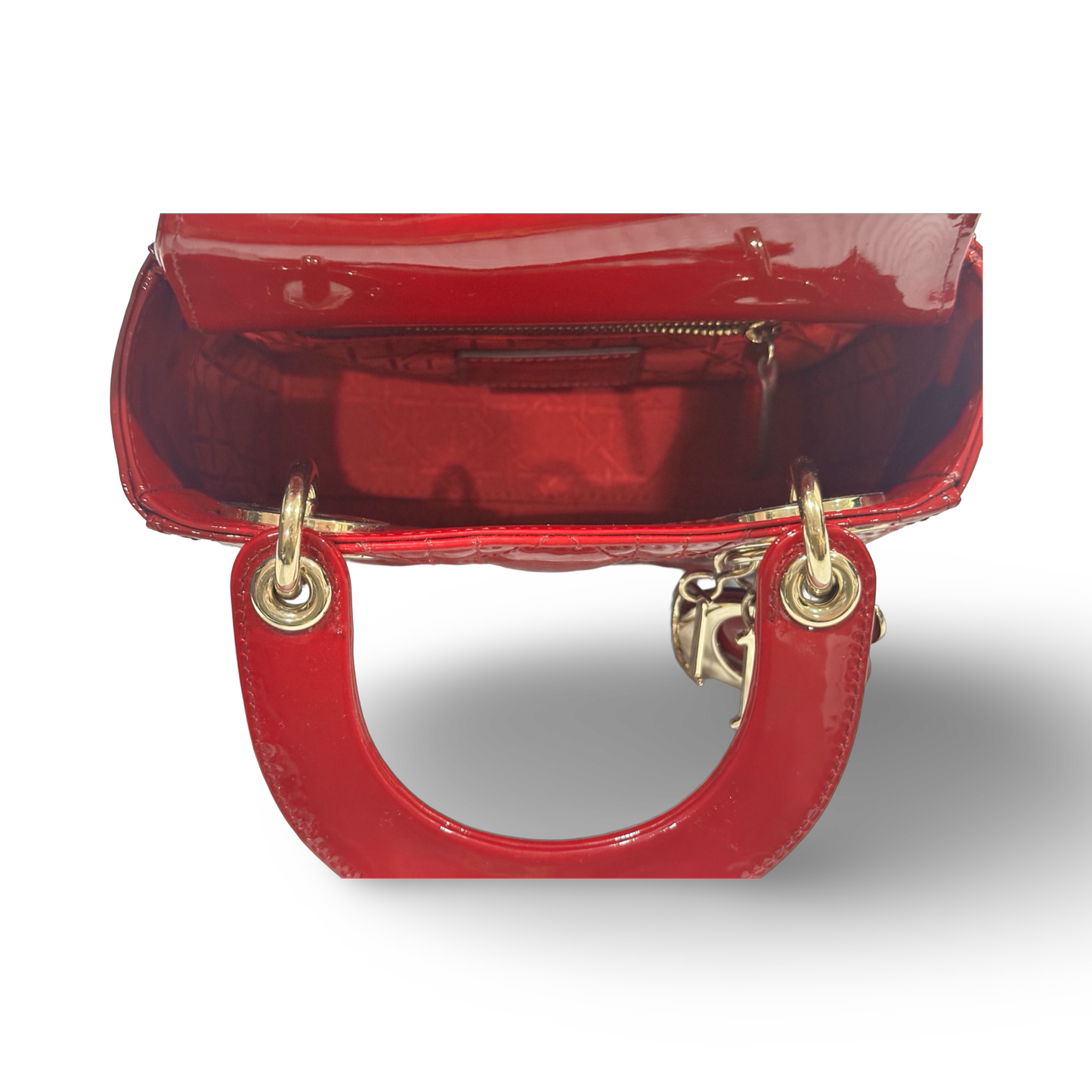 Dior Classic Patent Mini Lady Dior Bag