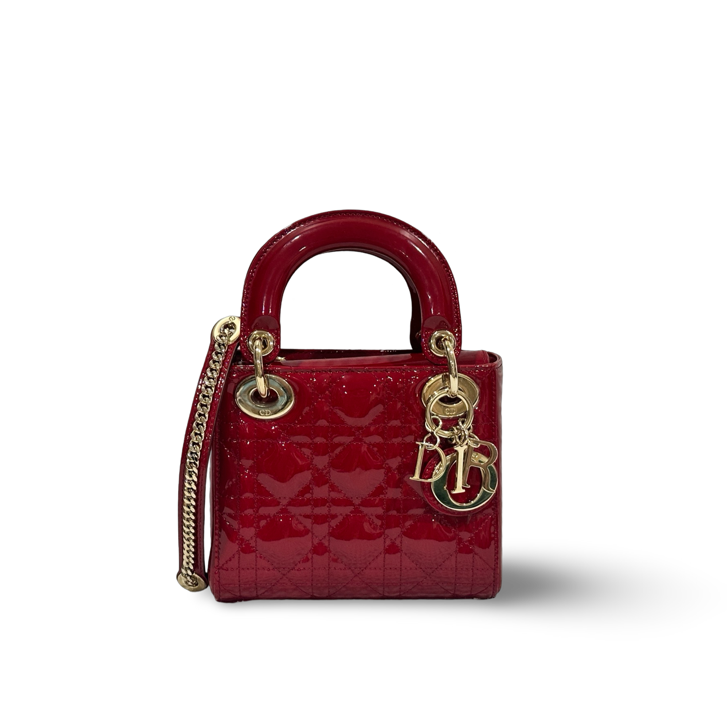 Dior Classic Patent Mini Lady Dior Bag