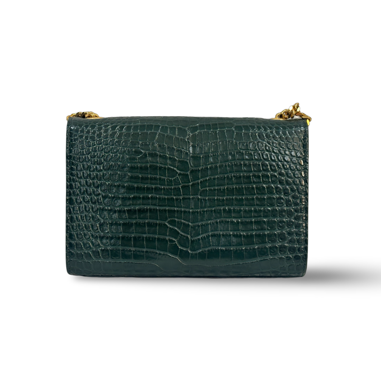 Saint Laurent Mini Monogram Kate Shoulder Bag Green