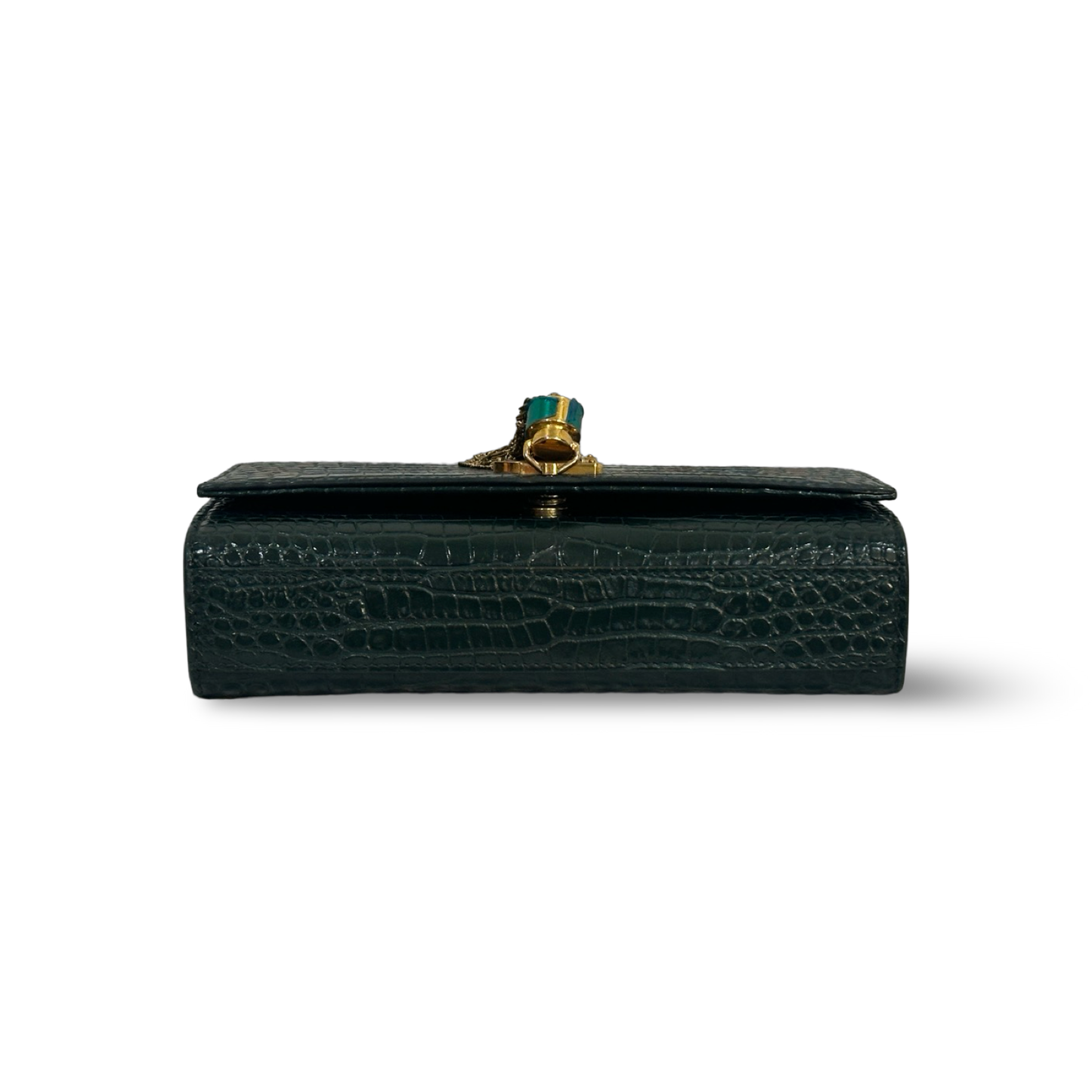 Saint Laurent Mini Monogram Kate Shoulder Bag Green