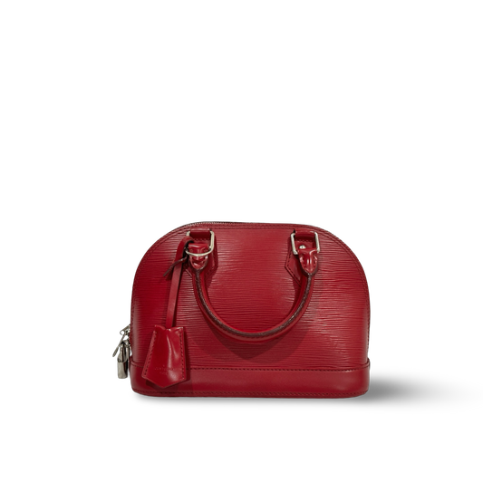 Louis Vuitton Epi Alma BB Sliver Rose Pink