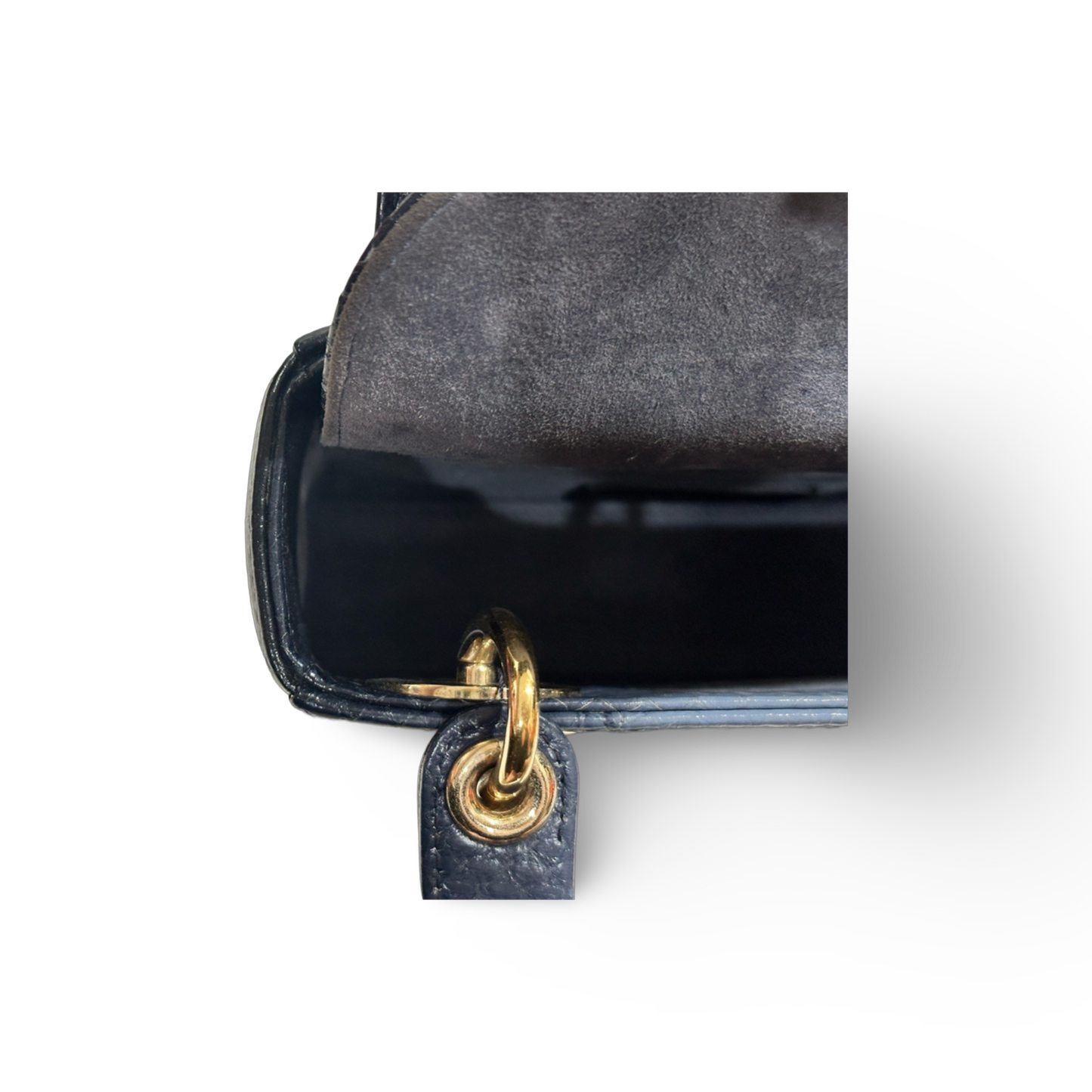 Dior Sneak Skin Mini Lady Bag Blue