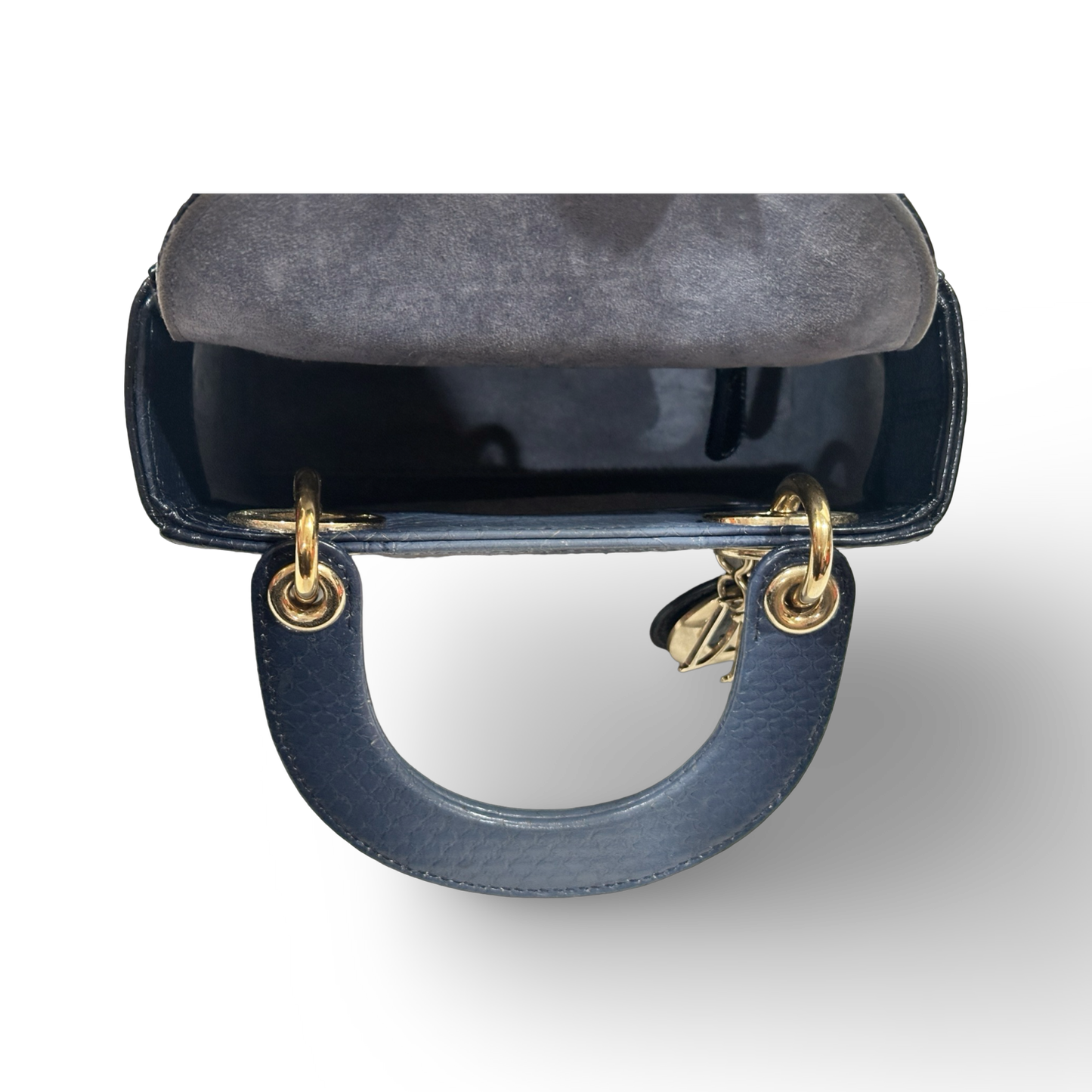 Dior Sneak Skin Mini Lady Bag Blue