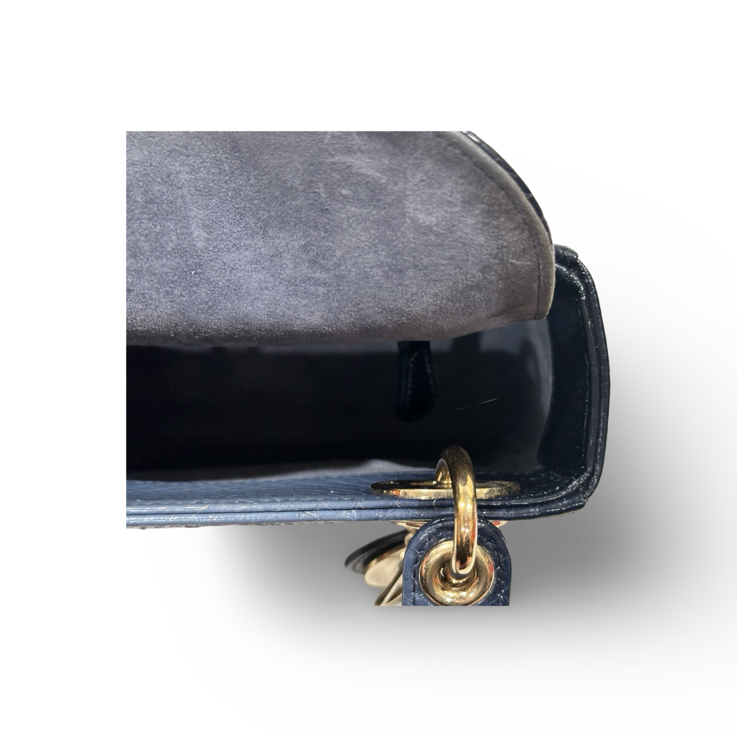 Dior Sneak Skin Mini Lady Bag Blue
