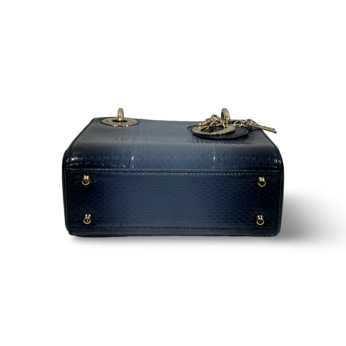 Dior Sneak Skin Mini Lady Bag Blue