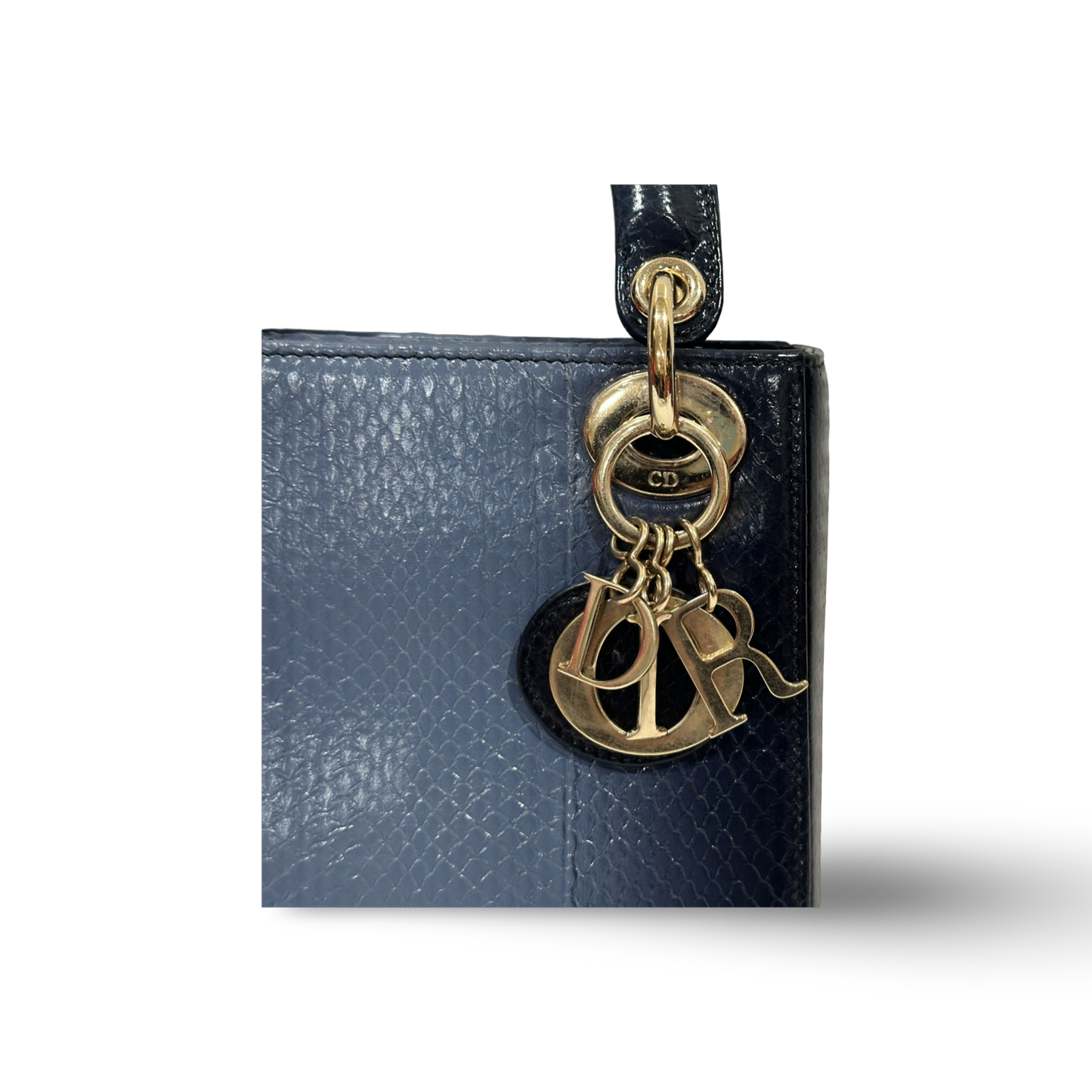 Dior Sneak Skin Mini Lady Bag Blue