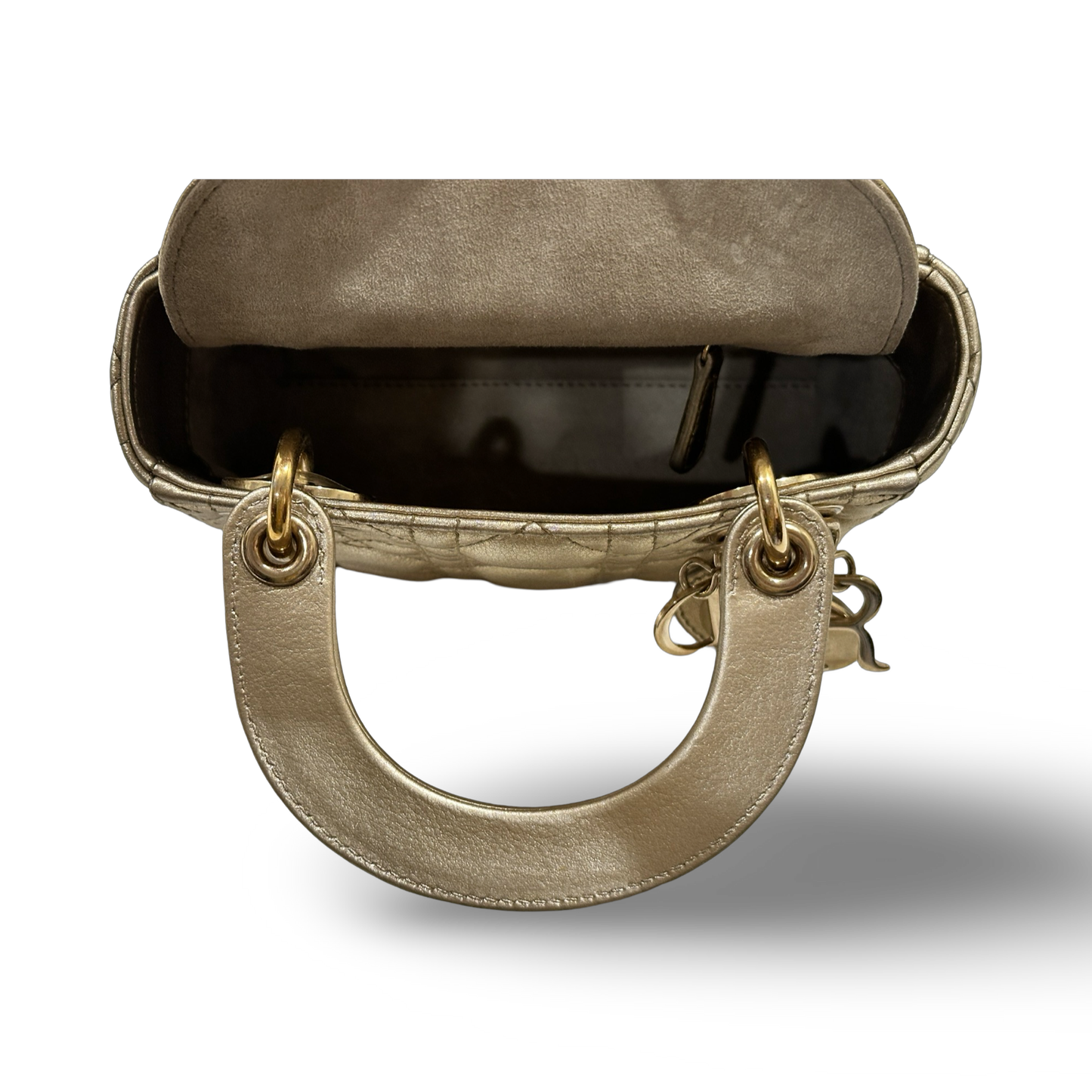 Dior Lambskin Mini Lady Champagne