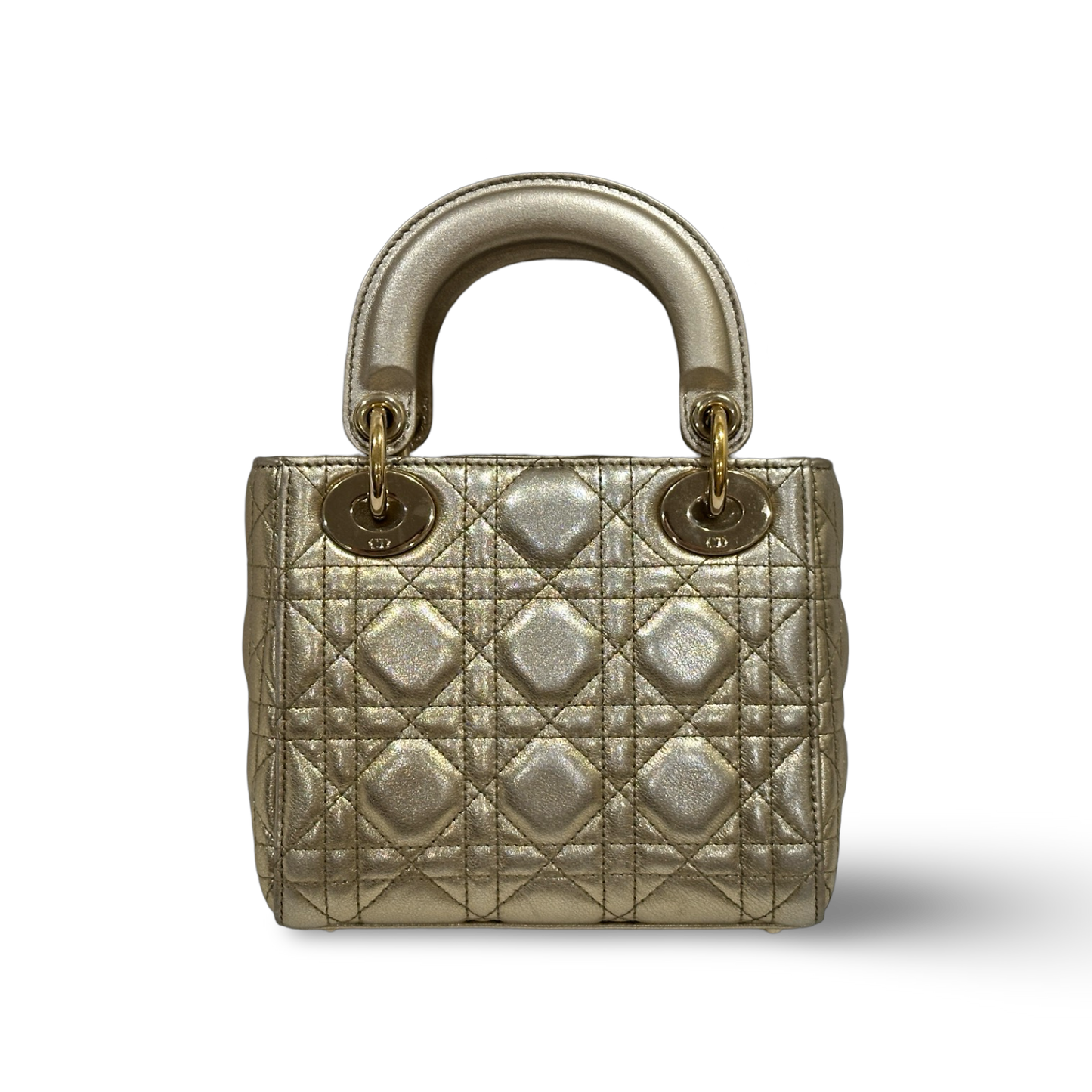 Dior Lambskin Mini Lady Champagne