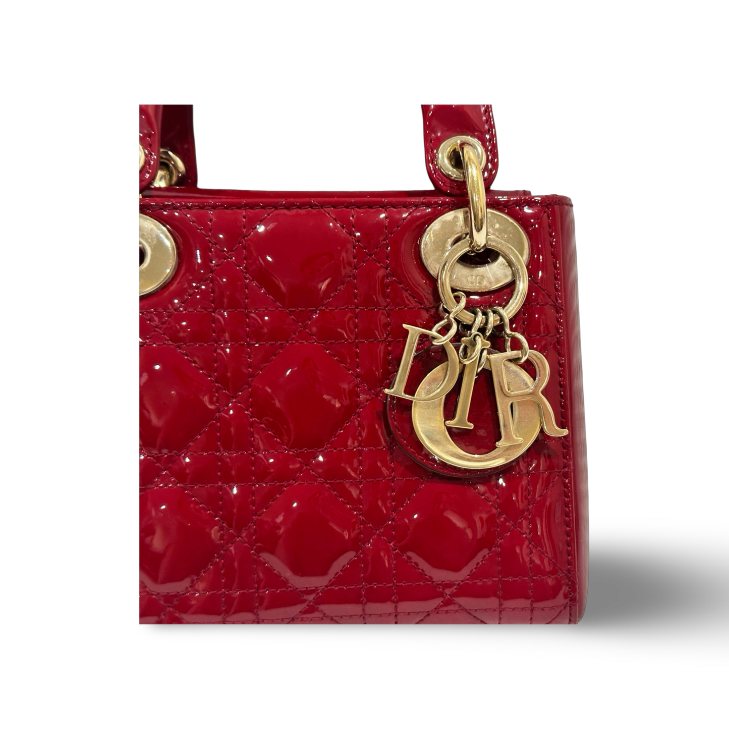 Dior Classic Patent Mini Lady Dior Bag