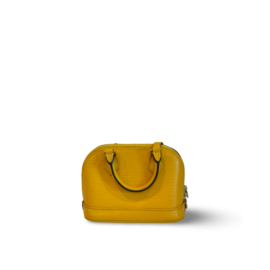 Louis Vuitton Epi Alma BB Yellow