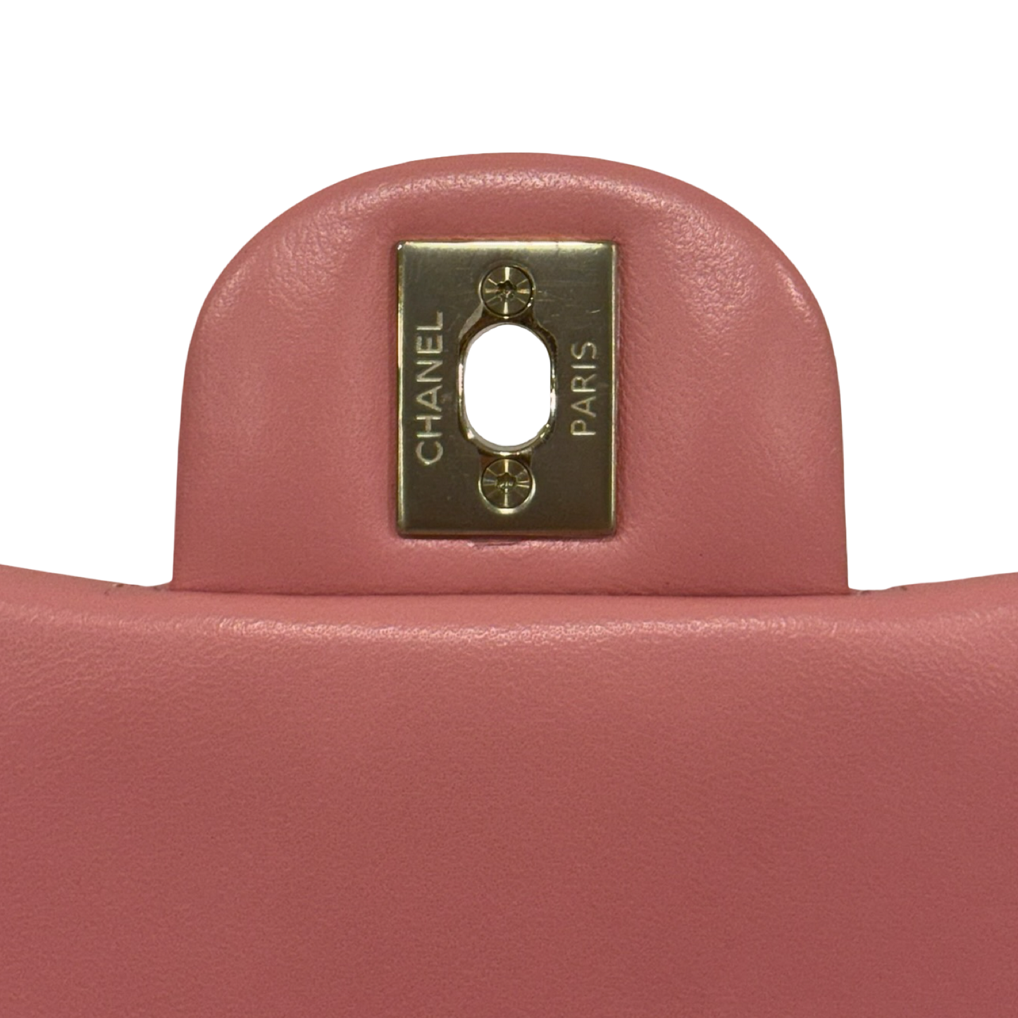 Chanel Quilted Lambskin Rectangular Mini Top Handle Flap - GHW / Pink