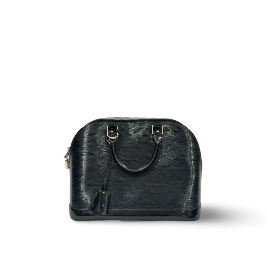 Louis Vuitton Patent EPI MM Alma Bag - SHW / Black