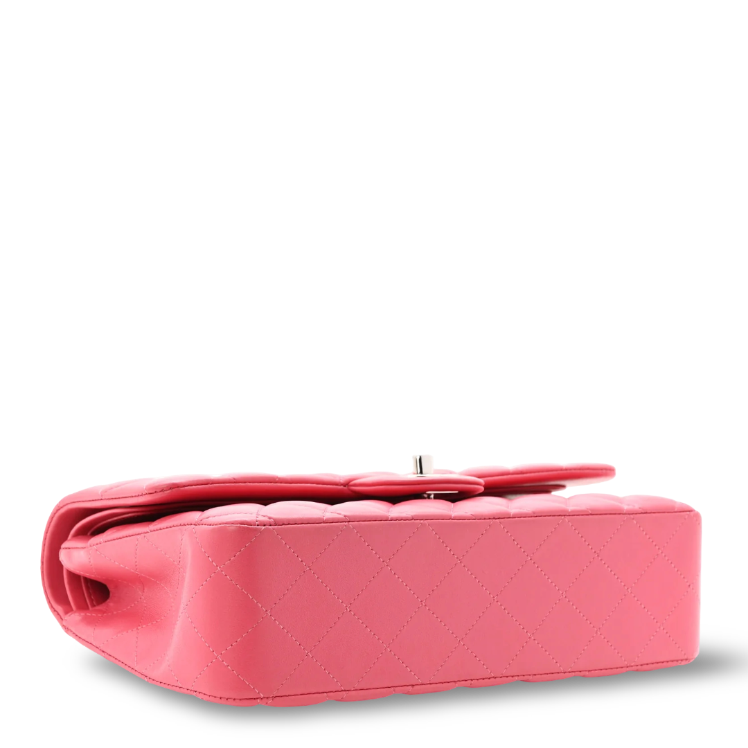 Chanel Quilted Lambskin Small Double Flap - GHW/Pink