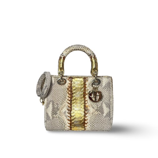 Dior Classic Python Small Lady Bag