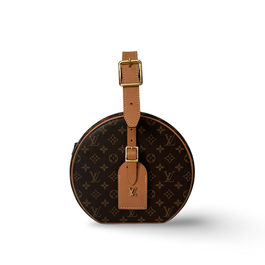 Louis Vuitton Monogram Petite Boite Chapeau Bag - GHW / Brown