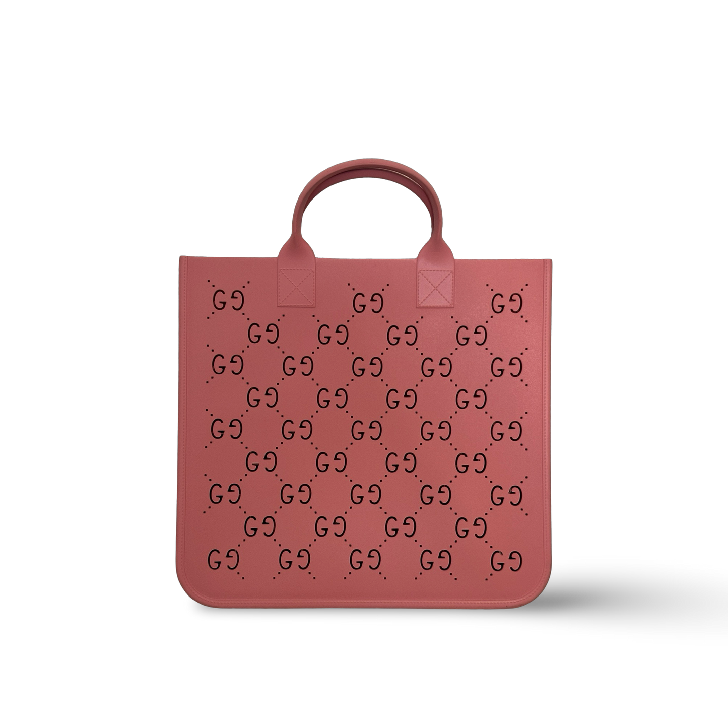 Gucci Kids' Monogram Top-Handle Rubber Tote Bag - Pink