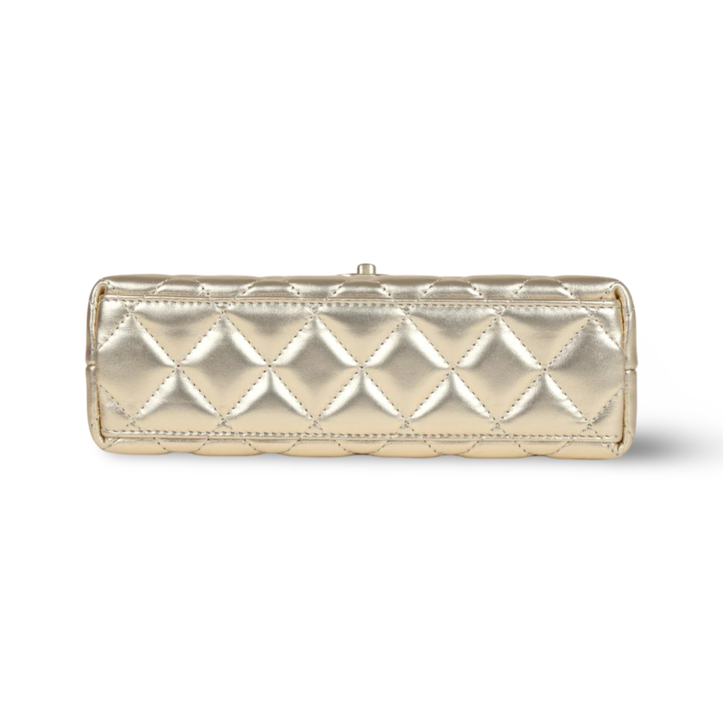 Chanel Quilted Calfskin Nano Kelly Bag - GHW / Gold