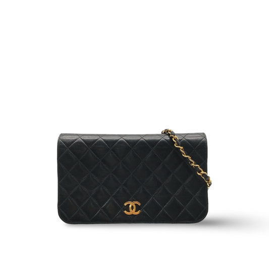 Chanel Vintage Quilted Lambskin WOC - GHW / Black