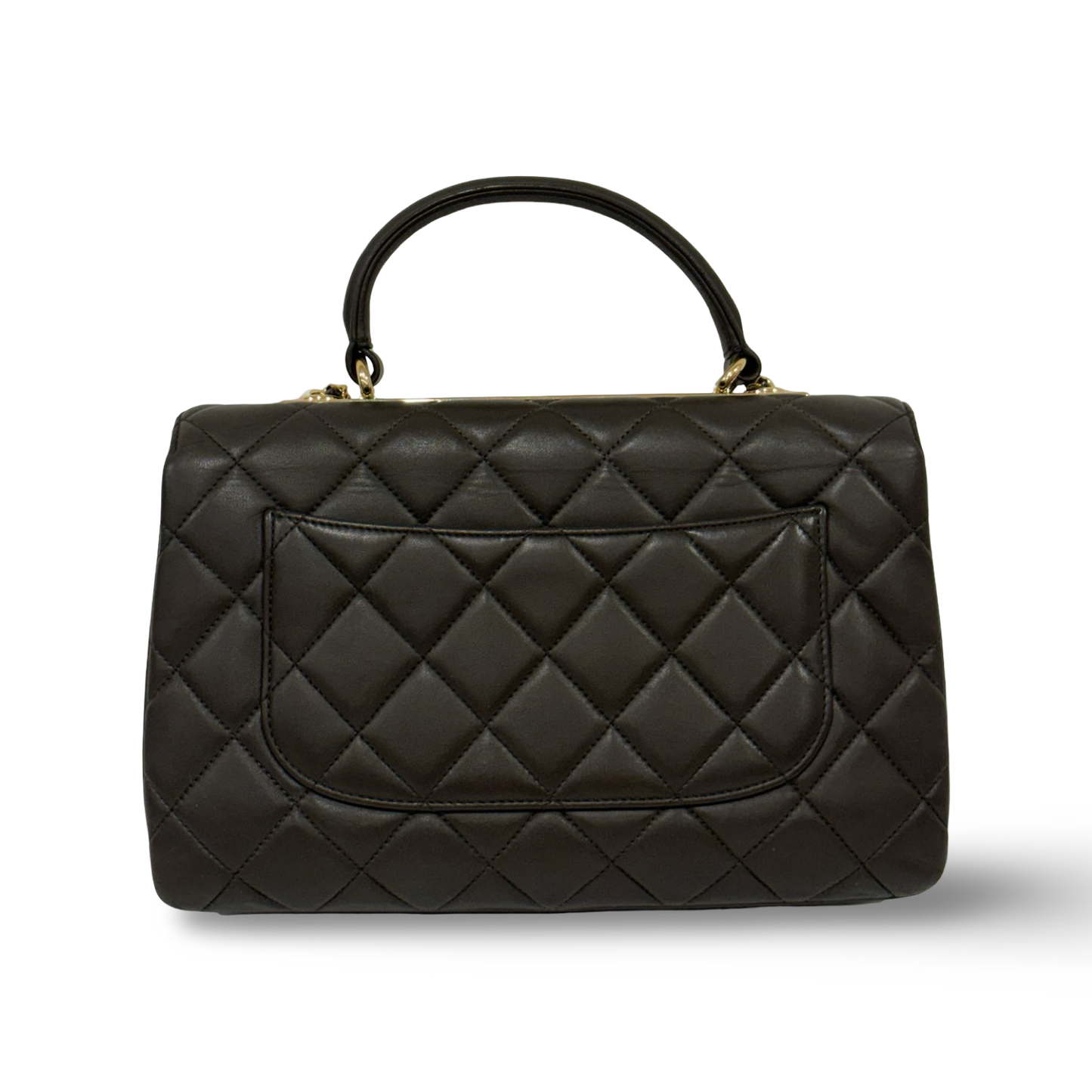 Chanel Quilted Lambskin Medium Trendy Bag - GHW / Olive Green