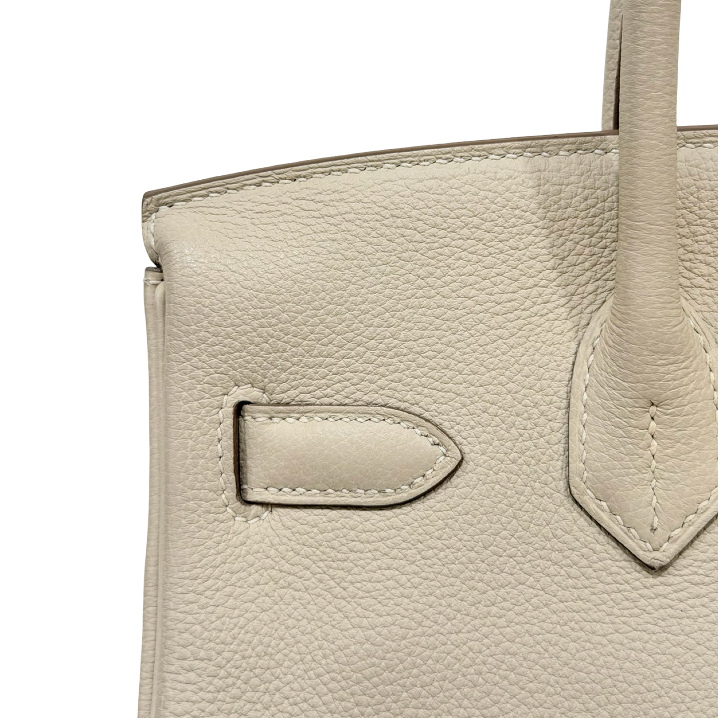 Hermes Togo Birkin 30 Bag - GHW / White