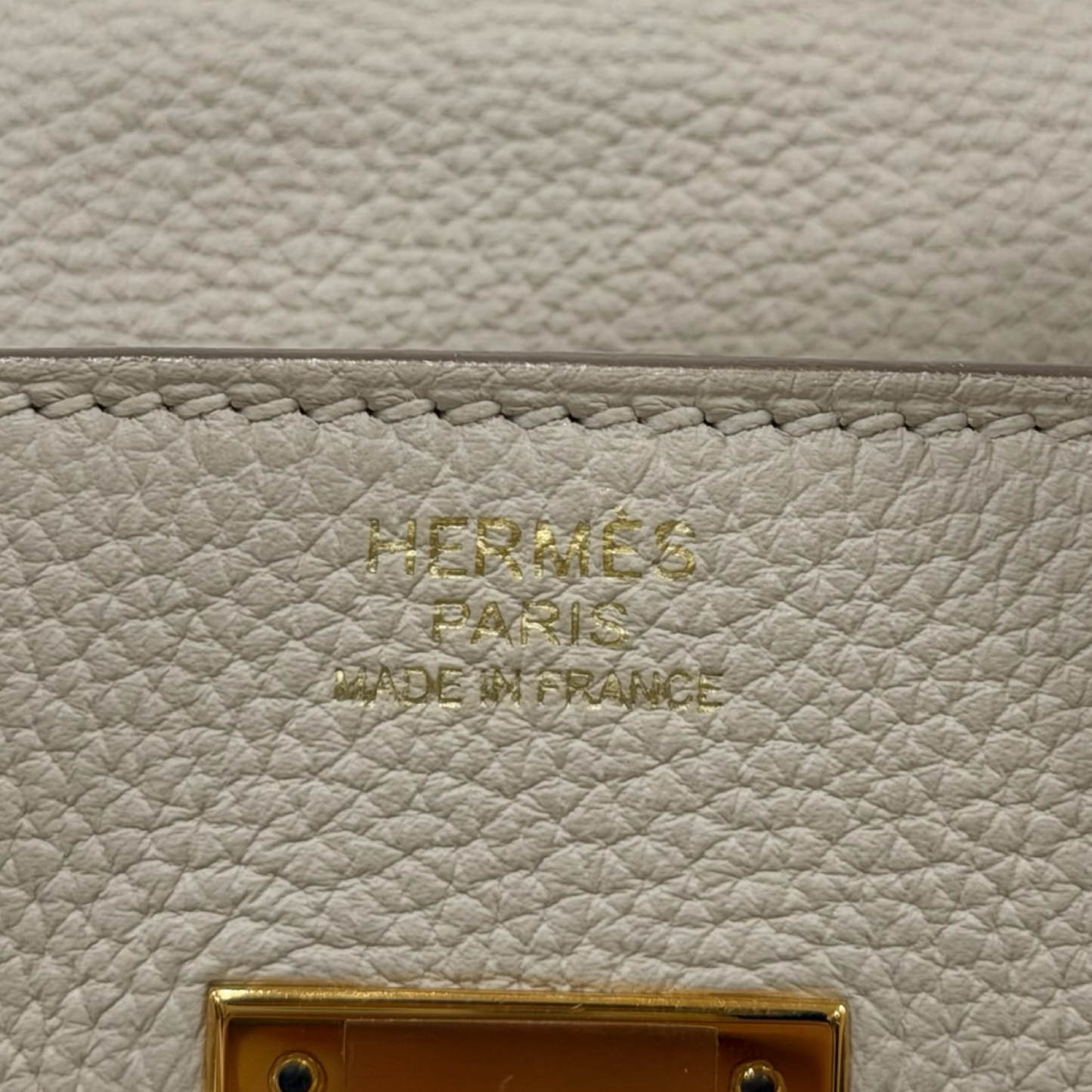 Hermes Togo Birkin 30 Bag - GHW / White
