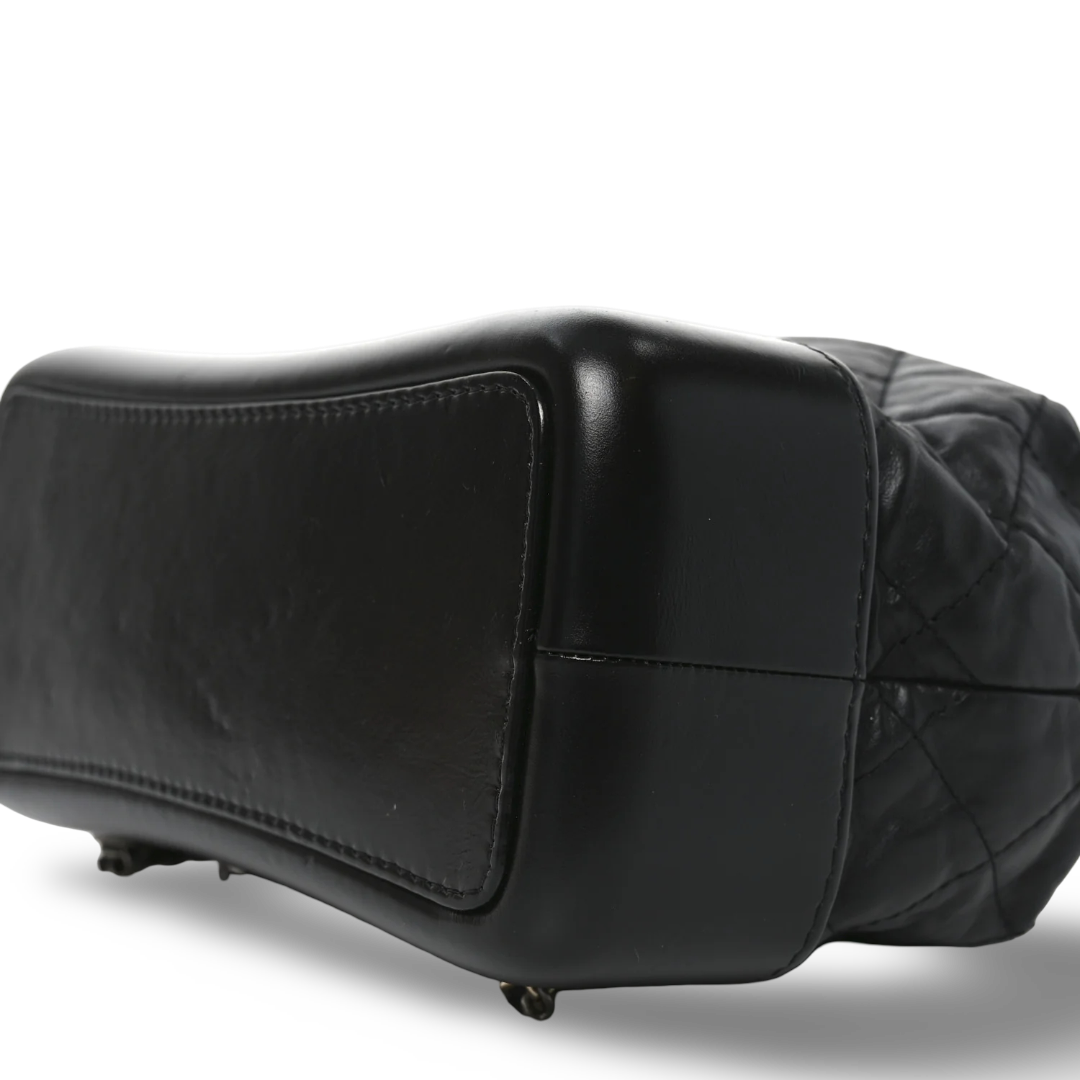 Chanel  Quilted Aged Calfskin Small Gabrielle Backpack - Muti-HW/ Black