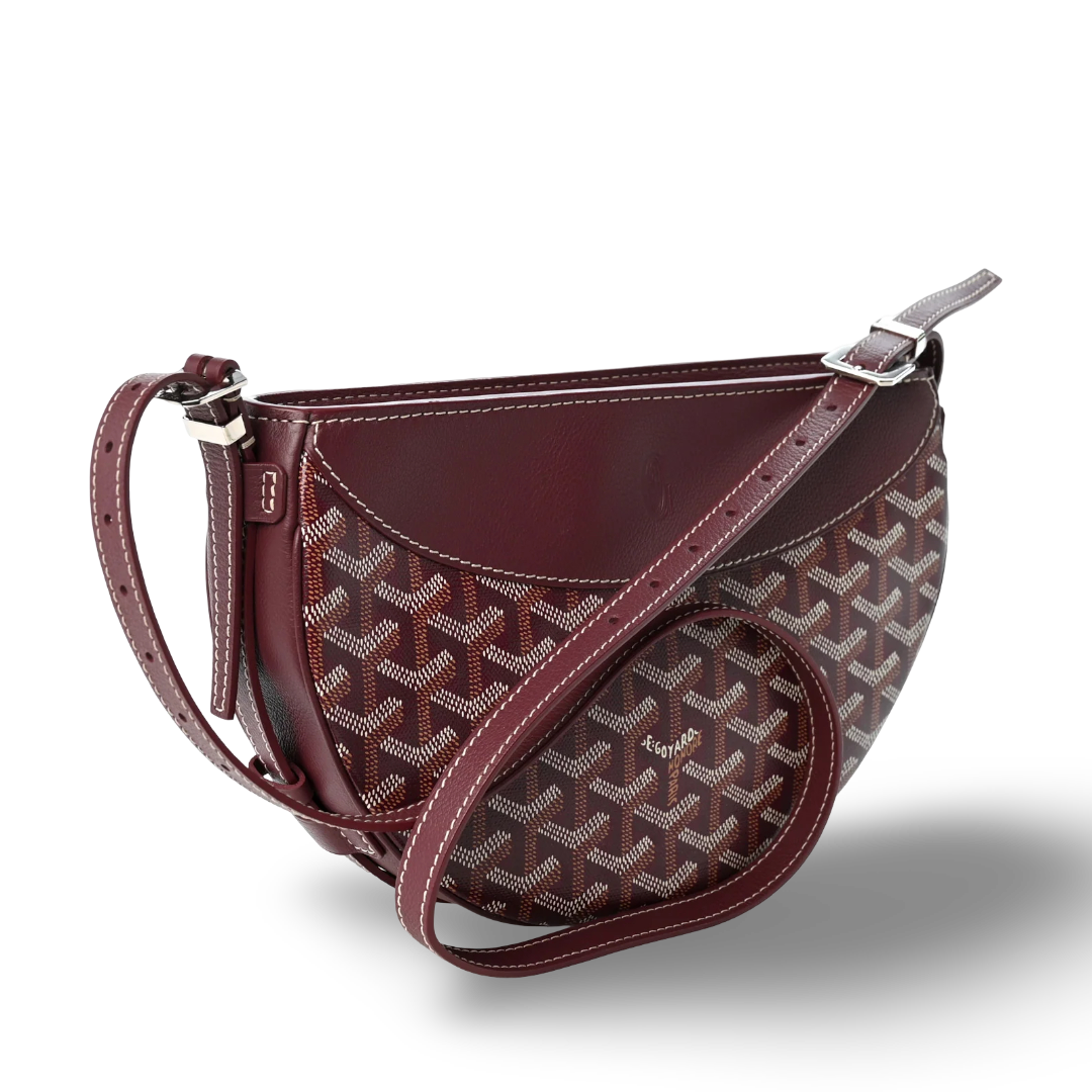 Goyard Goyardine Hirondelle Bag- SHW/ Burgundy
