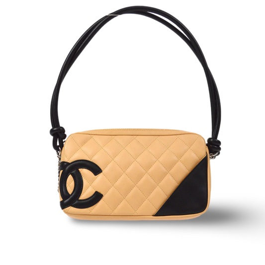 Chanel Vinage Calfskin Cambon Handbag Beige