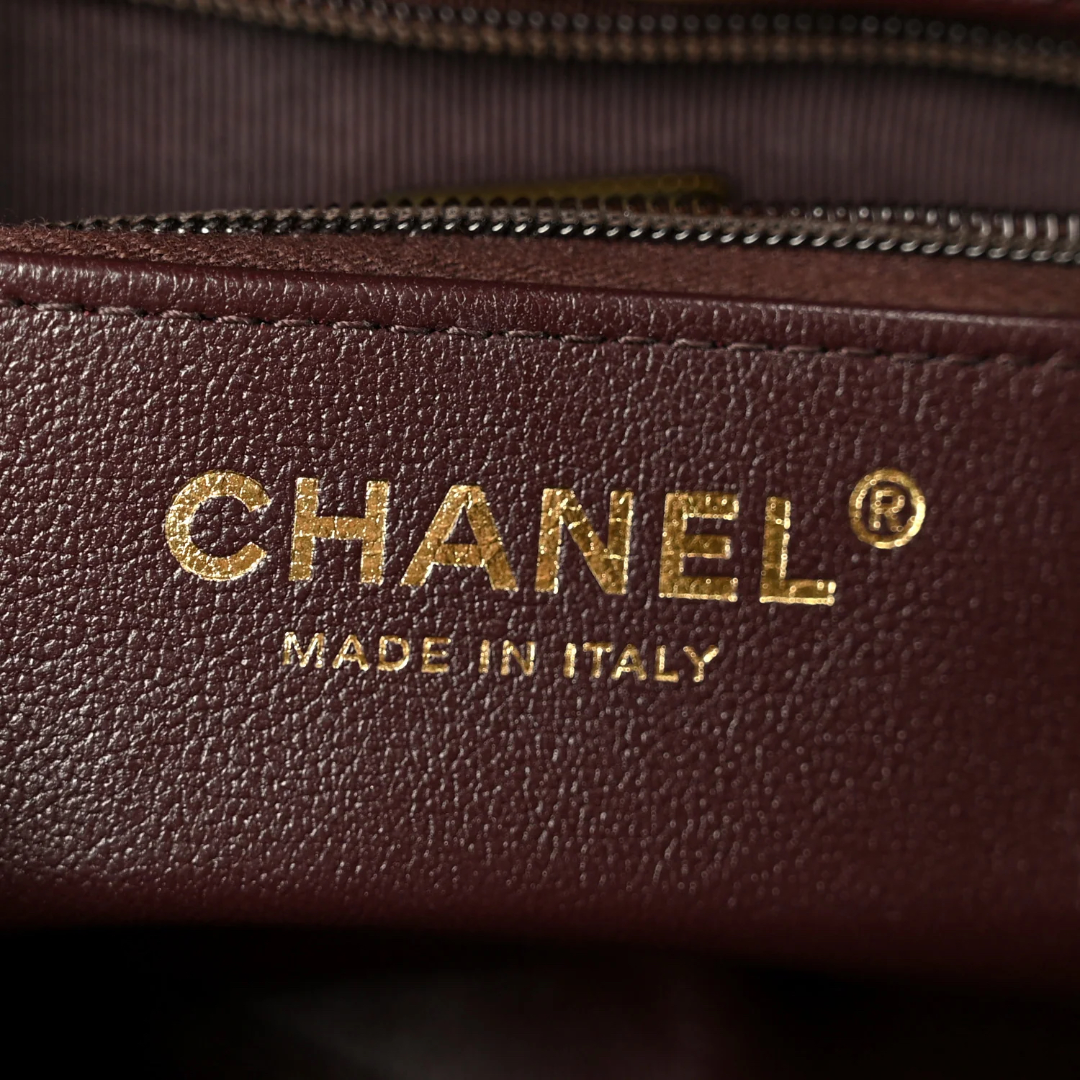 Chanel Quilted Shinny Lambskin Small Kelly Bag - GHW / Dark Brown