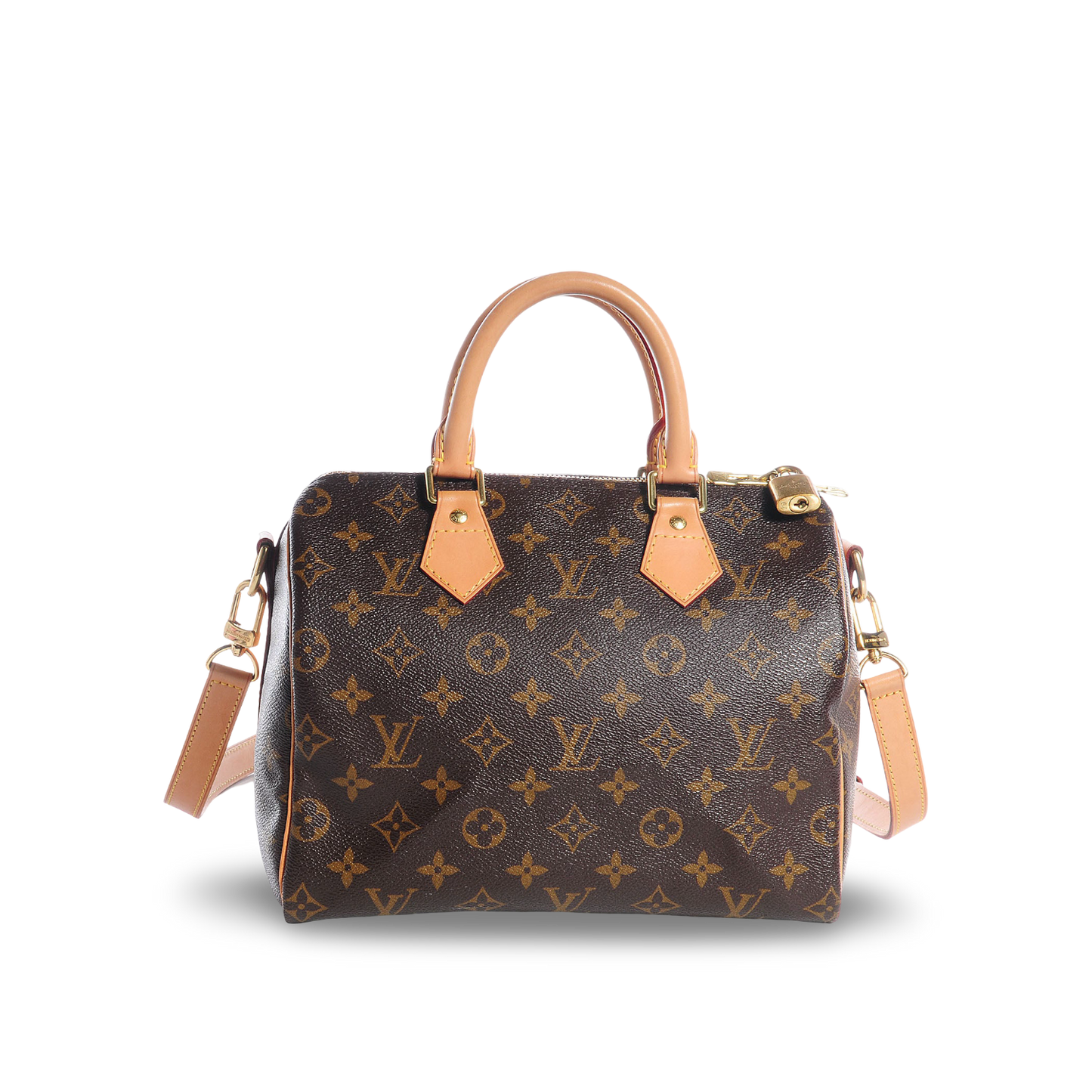 Louis Vuitton Momogram Speedy 25 Bag- Brown / GHW