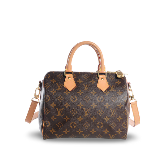 Louis Vuitton Momogram Speedy 25 Bag- Brown / GHW