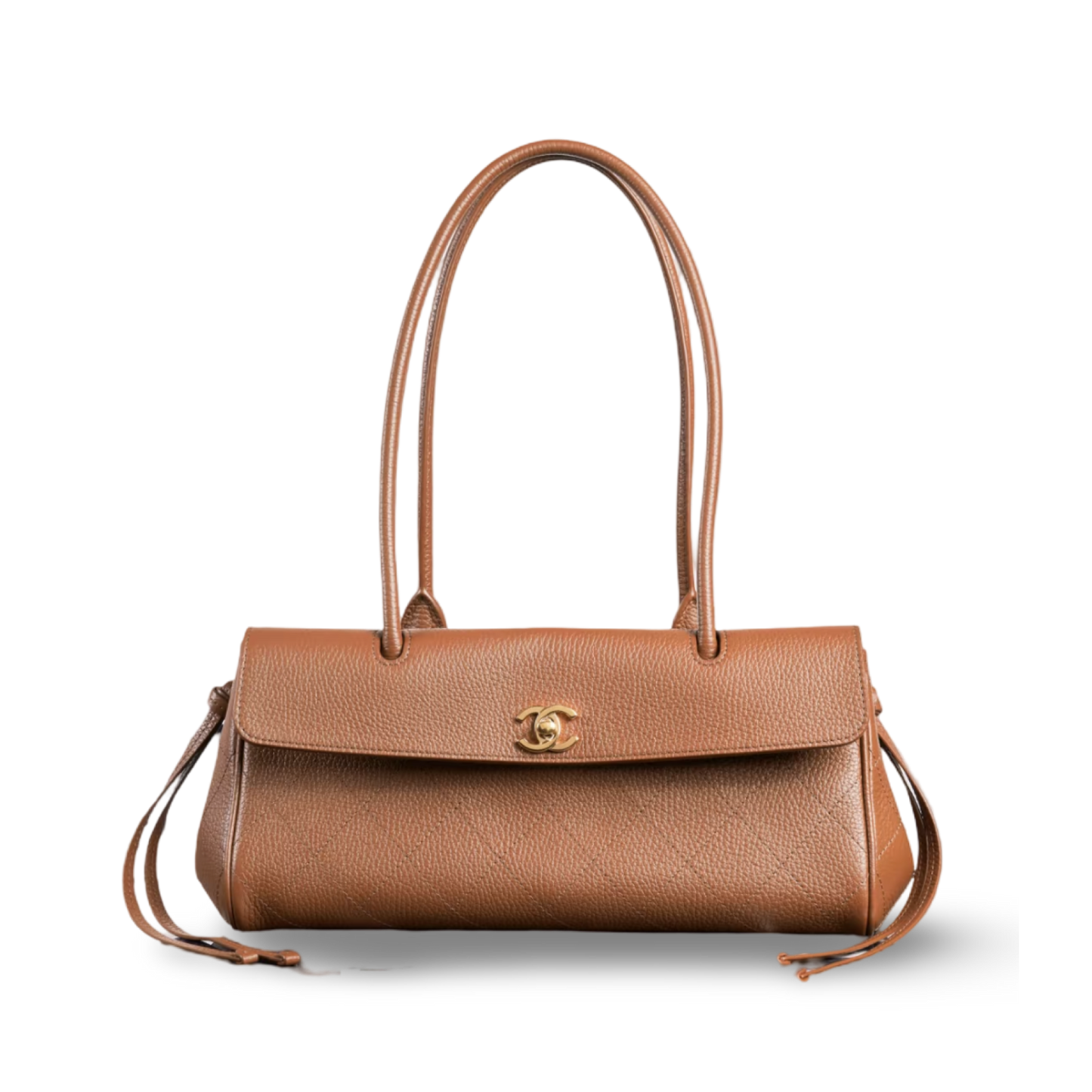 Chanel Quitled Caviar 26S Shoulder Tote - GHW/ Brown