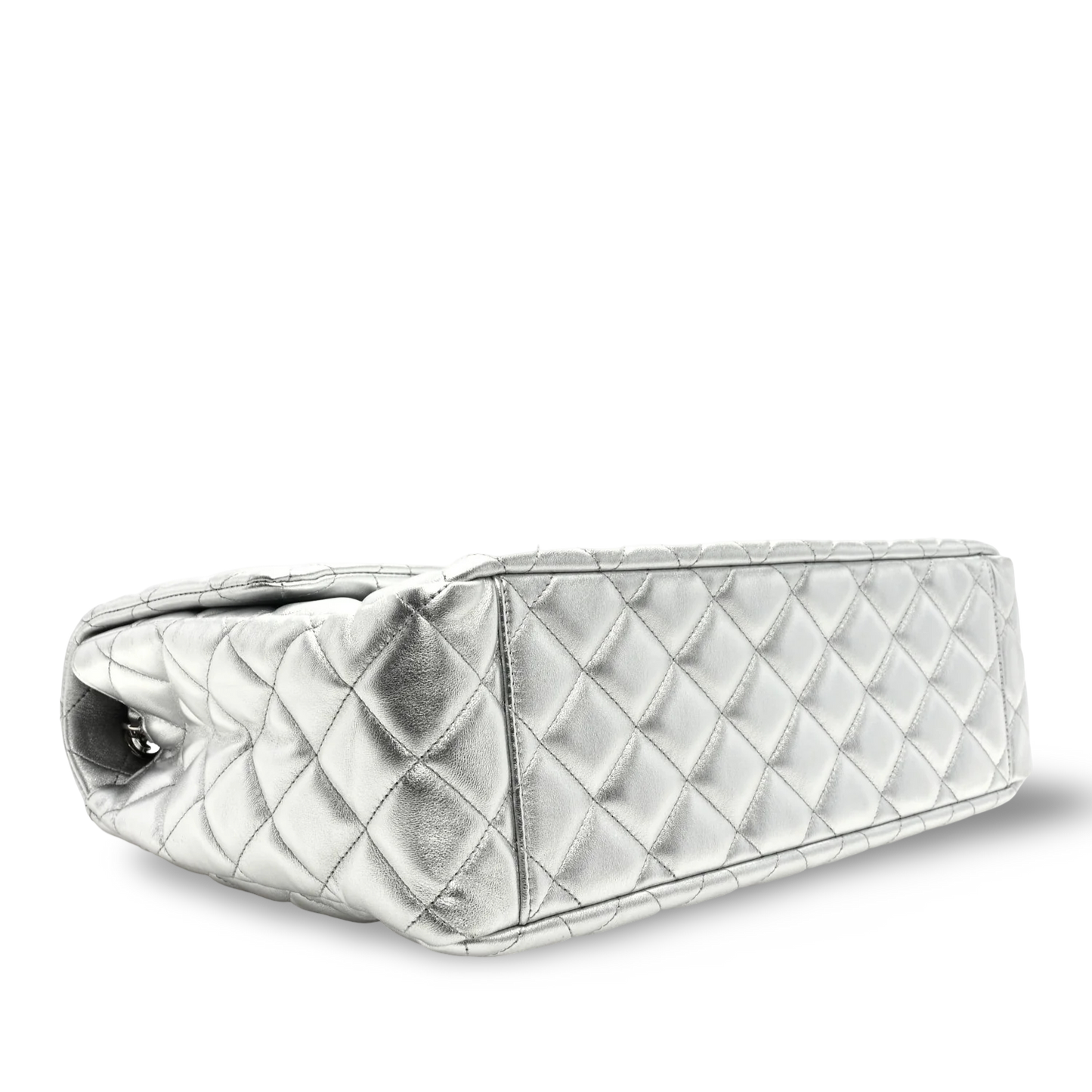 Chanel Quilted Lambskin XXL Airport Single Flap - SHW / Metallic
