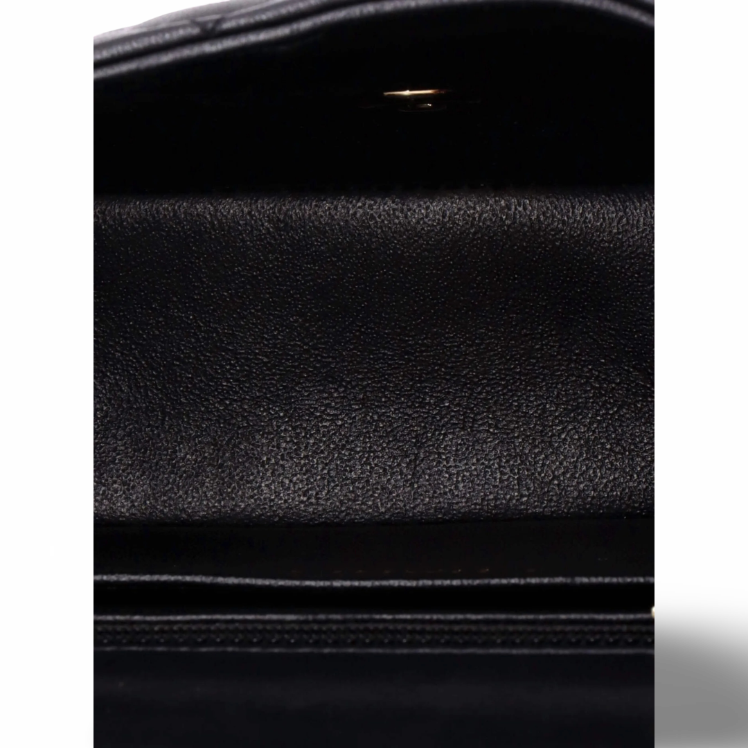 Chanel Quilted Lambskin Mini Rectangular Flap - SHW/Black