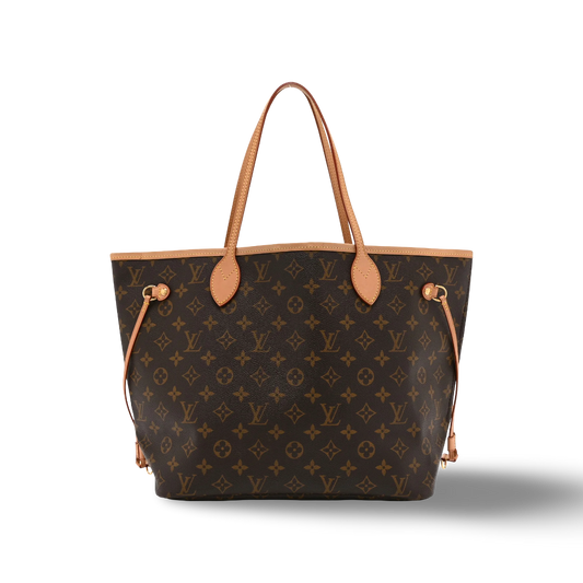 Louis Vuitton Monogram MM Neverfull Bag - GHW/ Brown